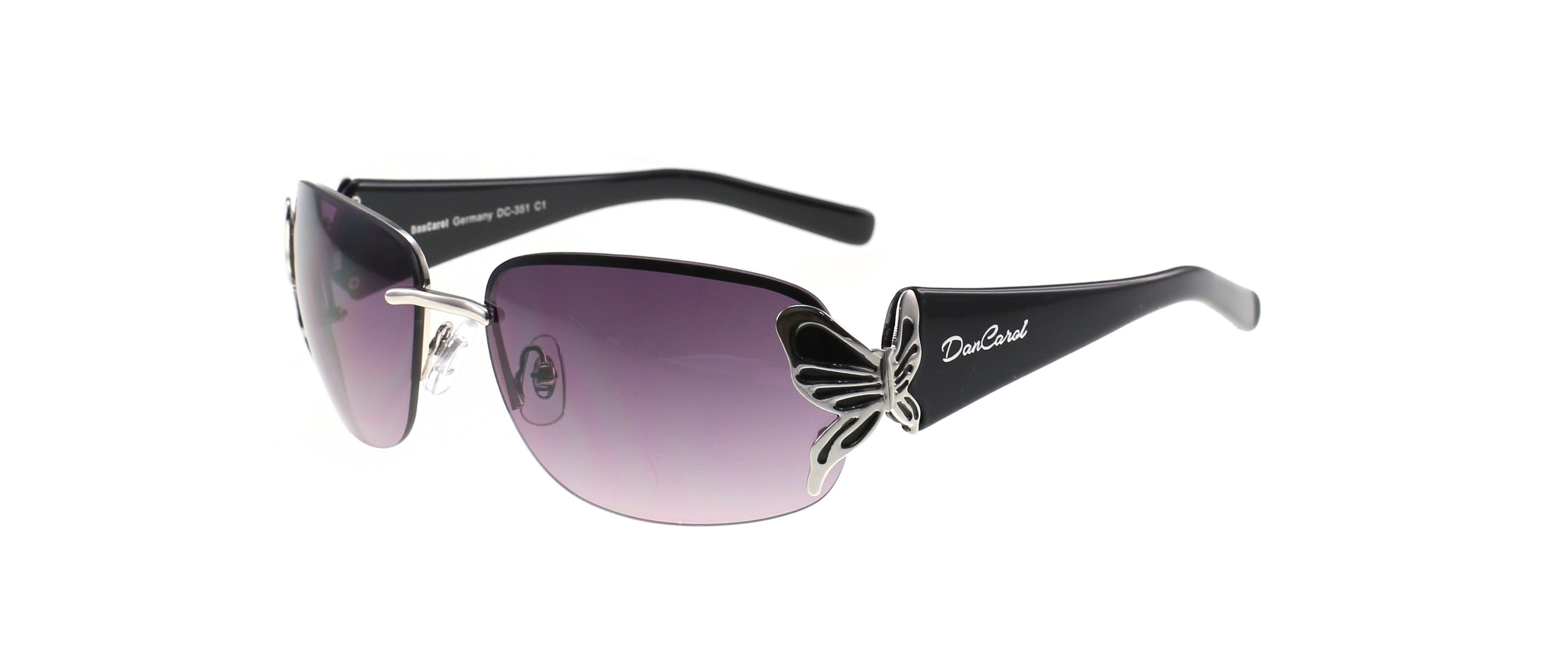 DanCarol Sonnenbrille DC-351-C1-Modische- Sonnenbrille für Damen stilvollem Schmetterling