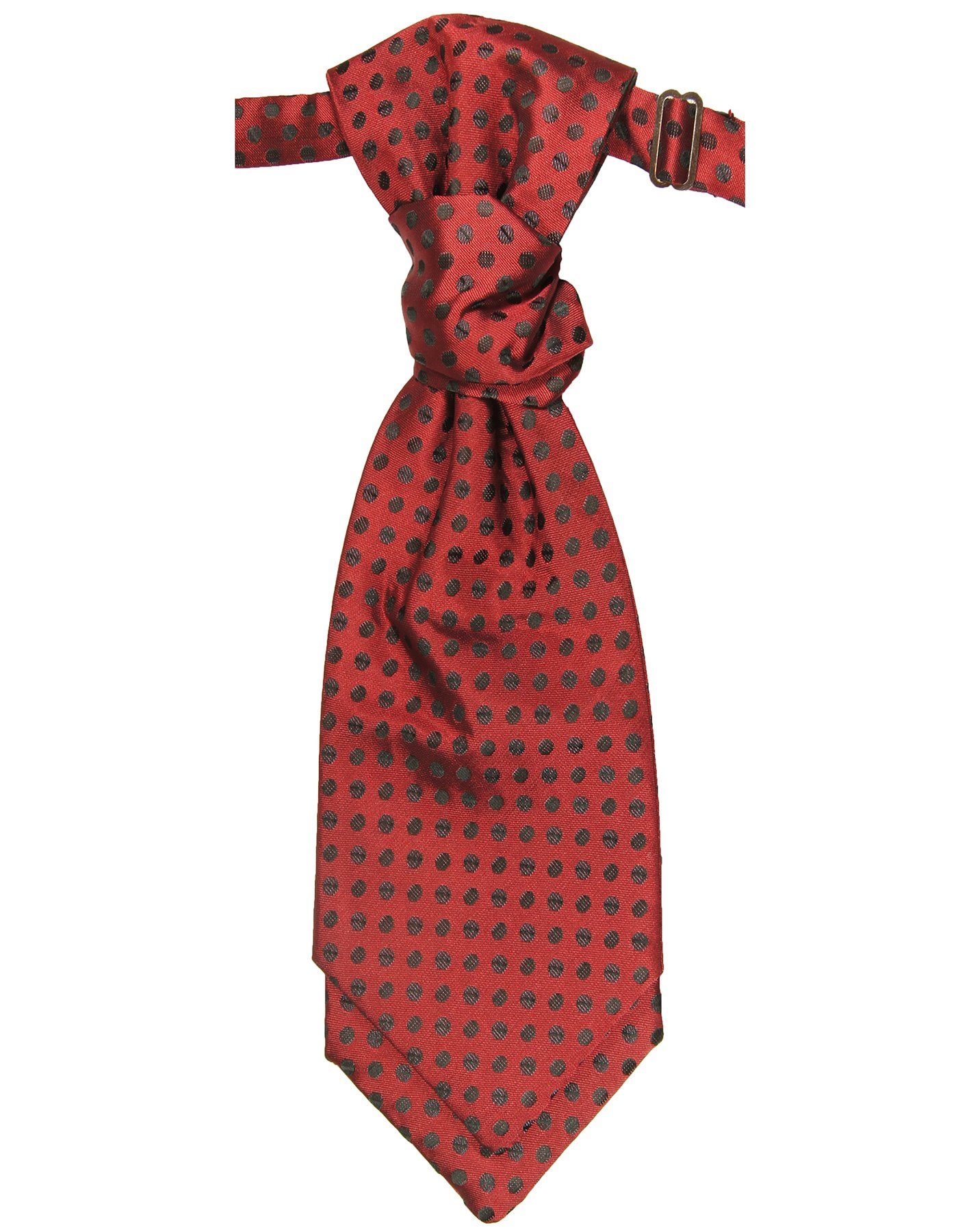 Malone v22 Elegantes gepunktet rot Plastron Hochzeitskrawatte schwarz Herren Krawatte Paul rot