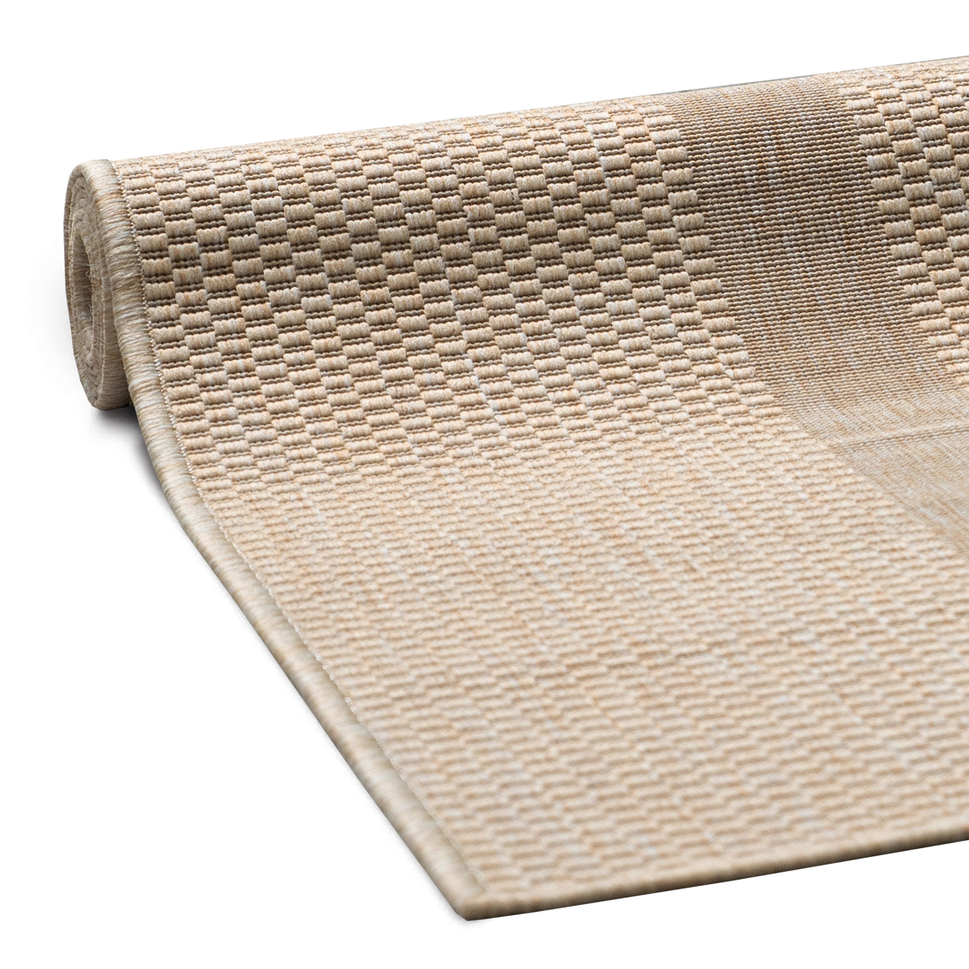 OTTO home Teppich Venedig Bordüre auch als Läufer erhältlich, rechteckig, Höhe: 3 mm, In- und Outdoor geeignet, Sisal-Optik, Wetterfest & UV-beständig – Bild 5 von 5