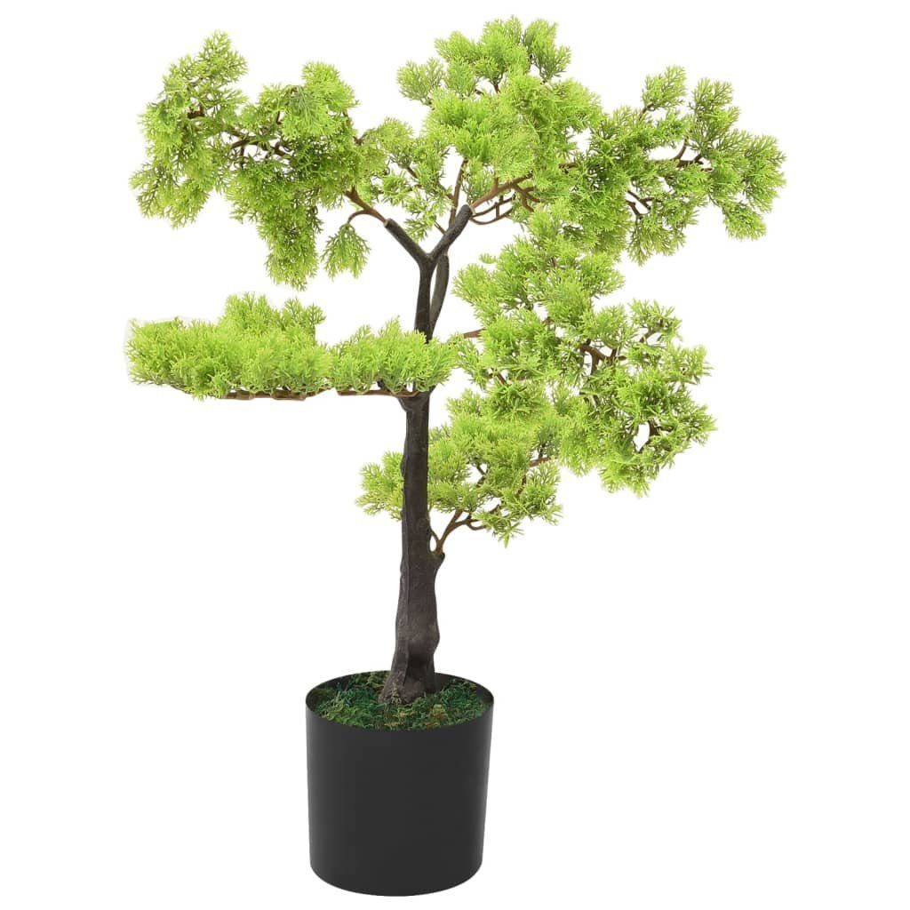 furnicato, 60 Künstlicher 60 Höhe cm cm Kunstpflanze Grün, Topf mit Bonsai Zypresse