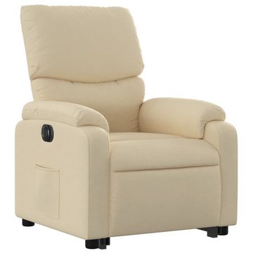 vidaXL Sessel Relaxsessel mit Aufstehhilfe Elektrisch Creme Stoff (1-St)