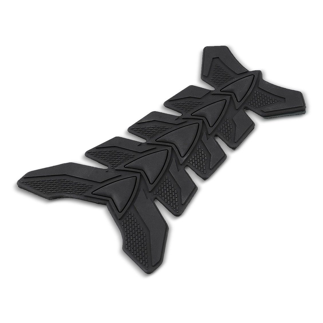 Aufkleber Tankpad Motorrad / Tankschutz Fishbone Aufkleber TF1 universal schwarz