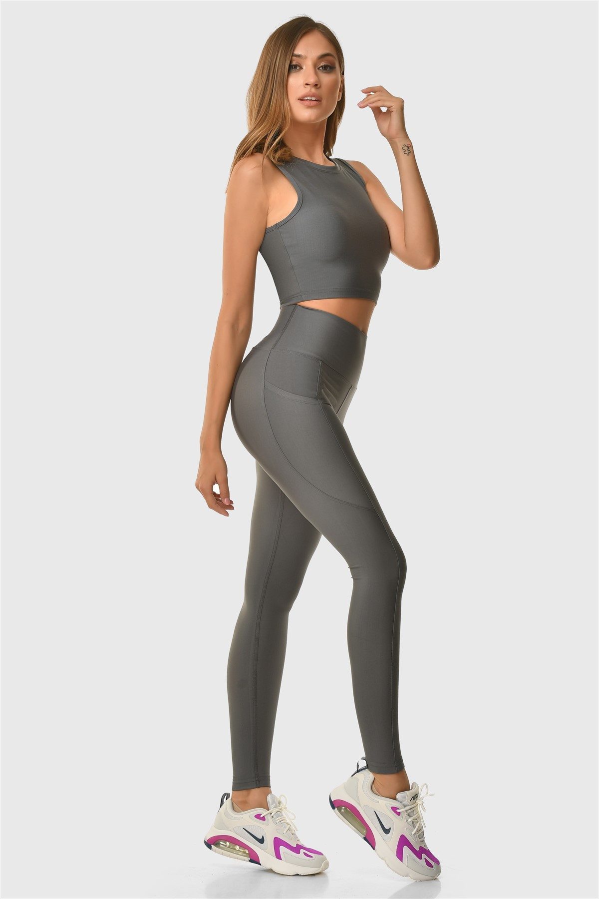 Superstacy Leggings Hoch taillierte Leggings mit Tasche