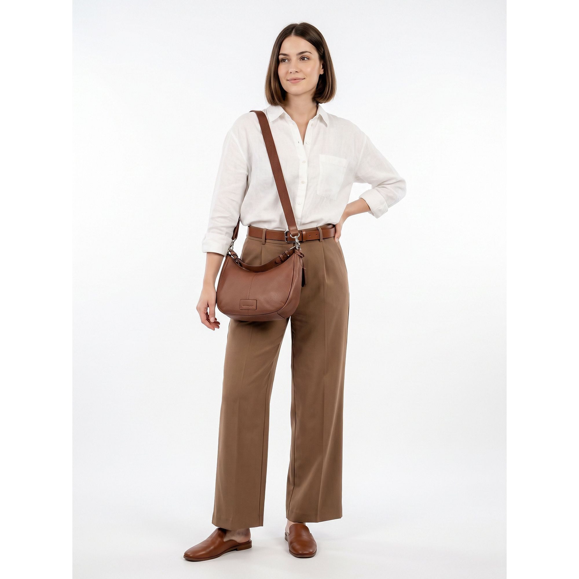 Burkely Schultertasche Soft Skylar, Leder