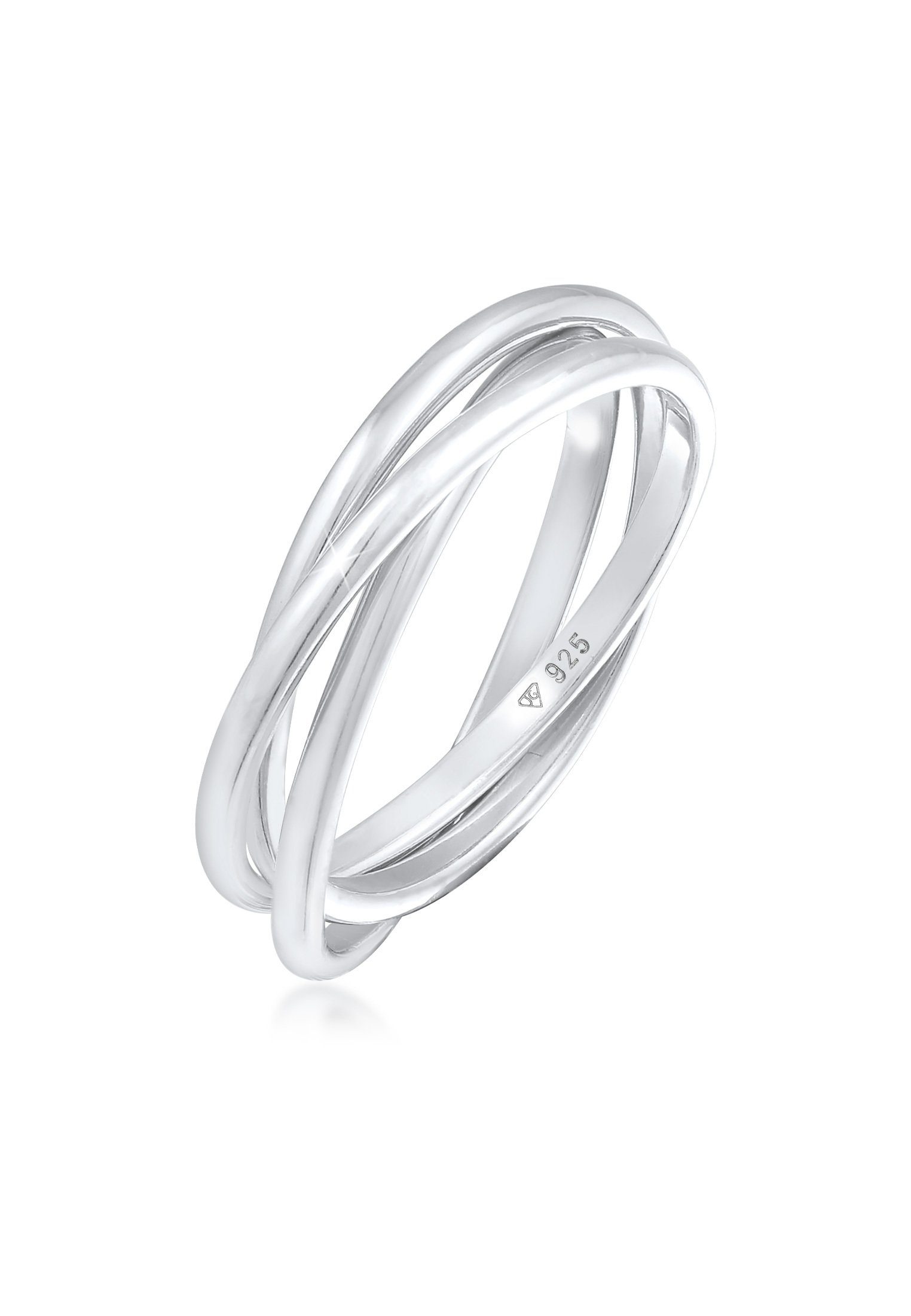 Elli Trini 925 Trio Fingerring Silber Basic Wickelring