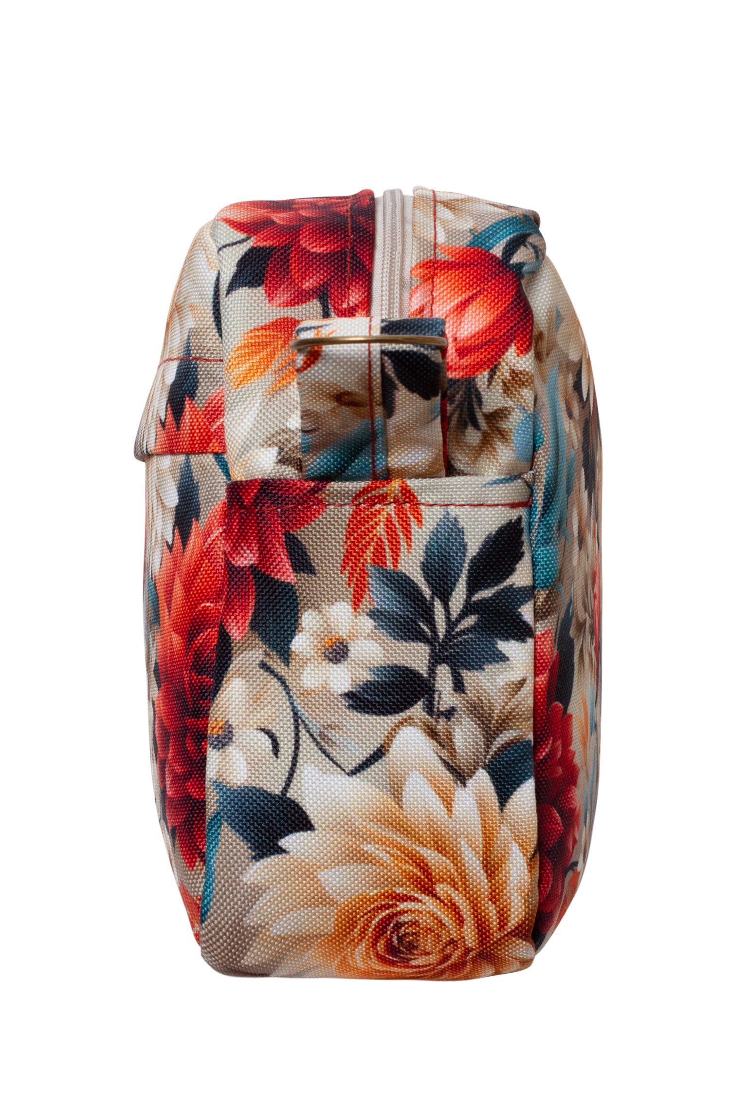 Manufaktur13 Umhängetasche Pocket Bag - Cross Body Bag, Brusttasche, Blumenmuster, Flower Pattern