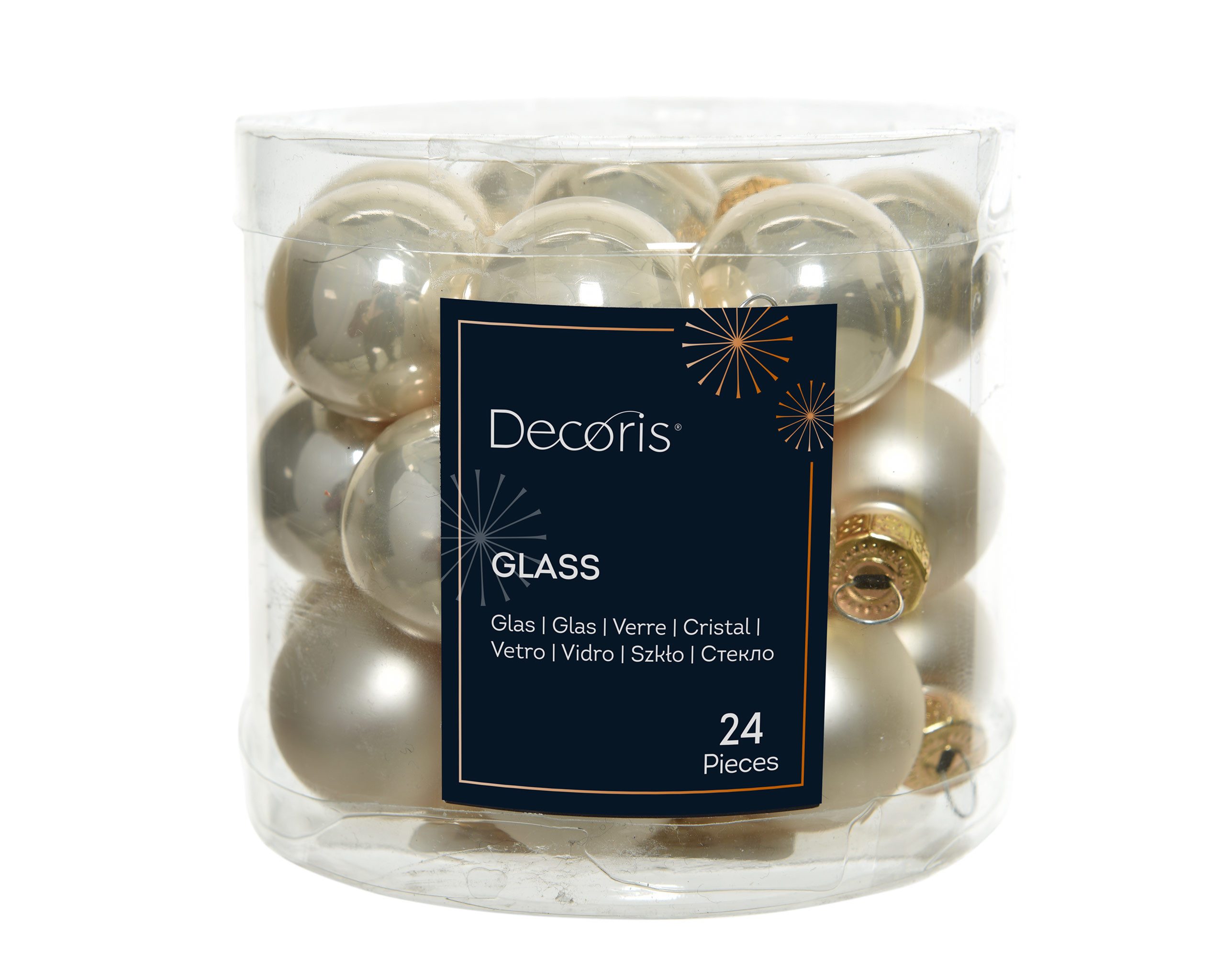 Kaemingk Weihnachtsbaumkugel, Weihnachtskugeln Glas 2,5cm 24 günstig online kaufen