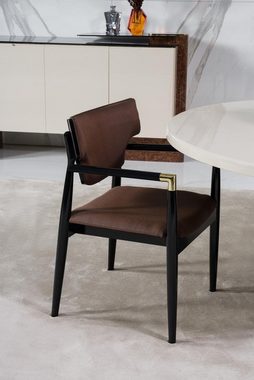 JVmoebel Essgruppe Esszimmer set Modern Esstisch + 4x Stühle Tisch Holz Polsterstuhl, (Esstisch/4x Stühle), Made In Europe