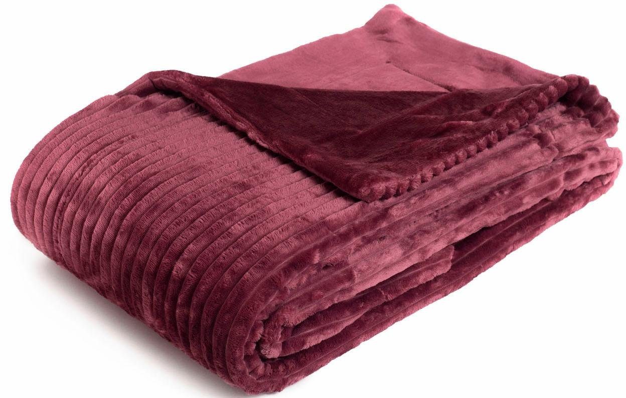 Wohndecke Cordoptik, Gözze, mit Glanzeffekt, Kuscheldecke günstig online kaufen