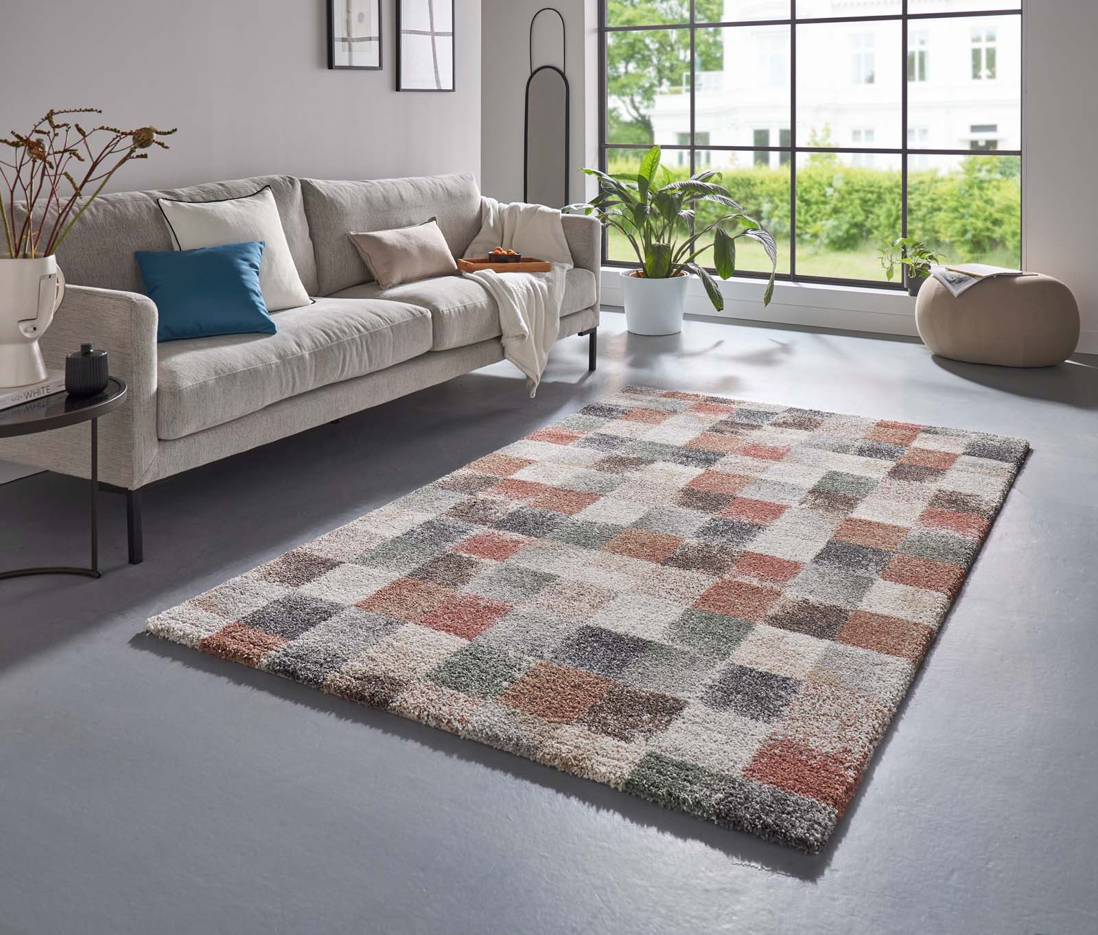 TaraCarpet Teppich Tara Carpet Berber Karo, rechteckig, Höhe: 27 mm, Modern günstig online kaufen