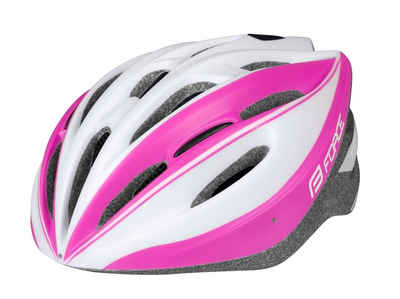 FORCE Fahrradhelm Helm FORCE TERY white-pink S - M