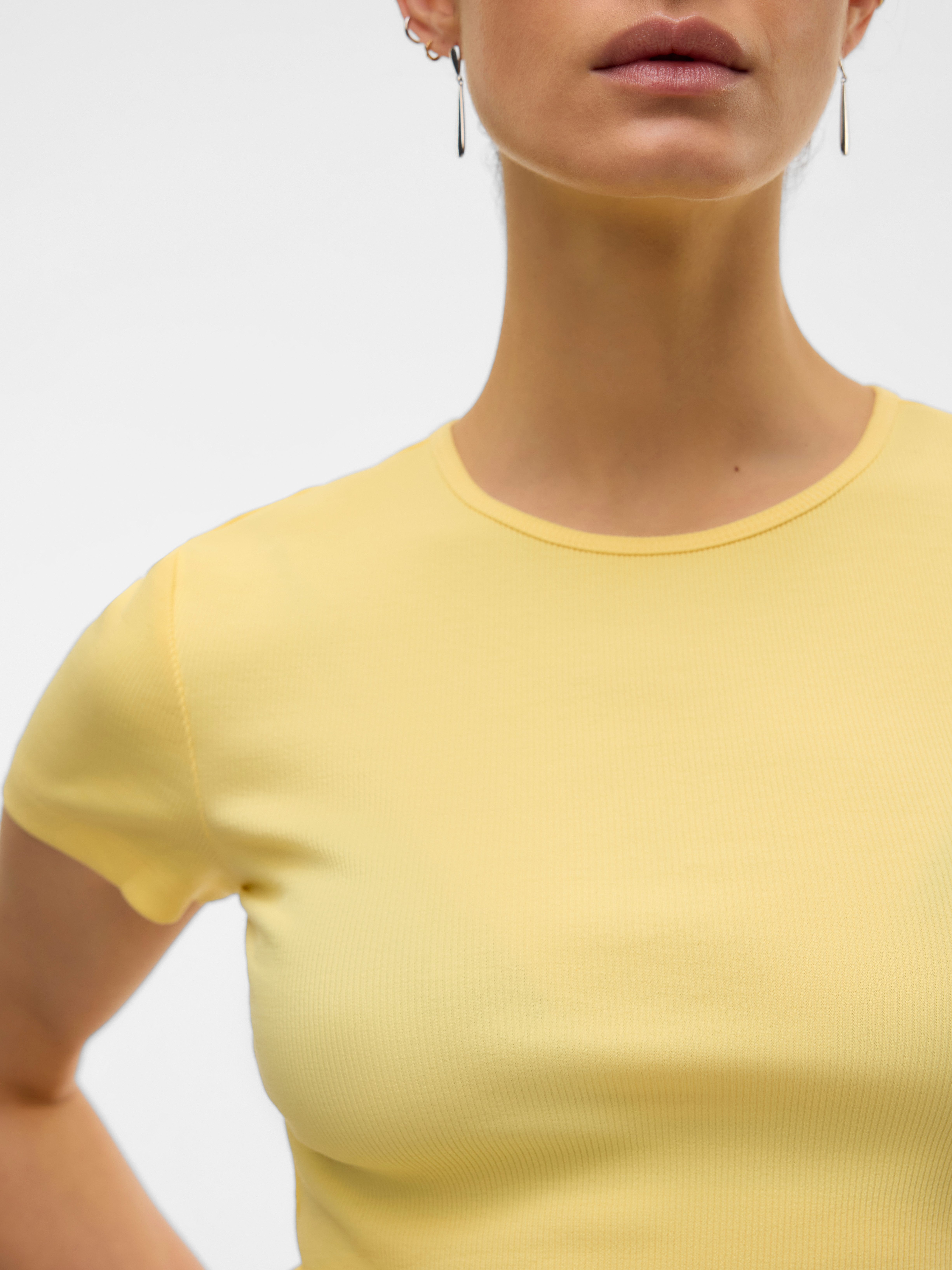 Vero Moda Kurzarmshirt VMCHLOE SS SHORT TOP JRS NOOS Baumwollmischung