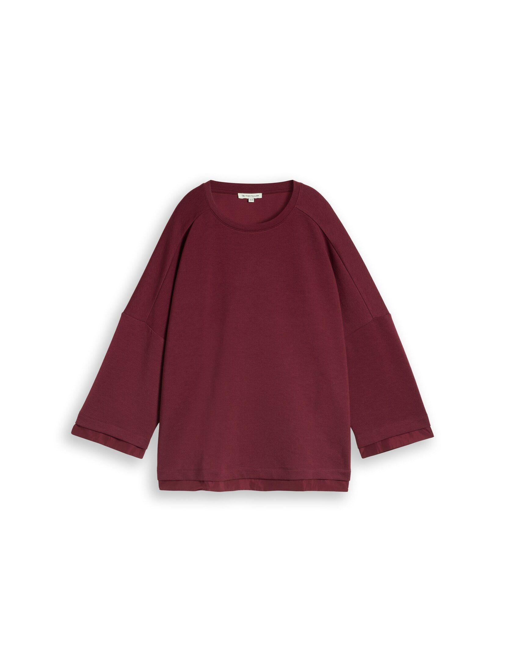 TOM TAILOR PLUS Sweatshirt Strick & Sweatshirts Plus Size - Loose Fit Sweatshirt mit 7/8-Arm