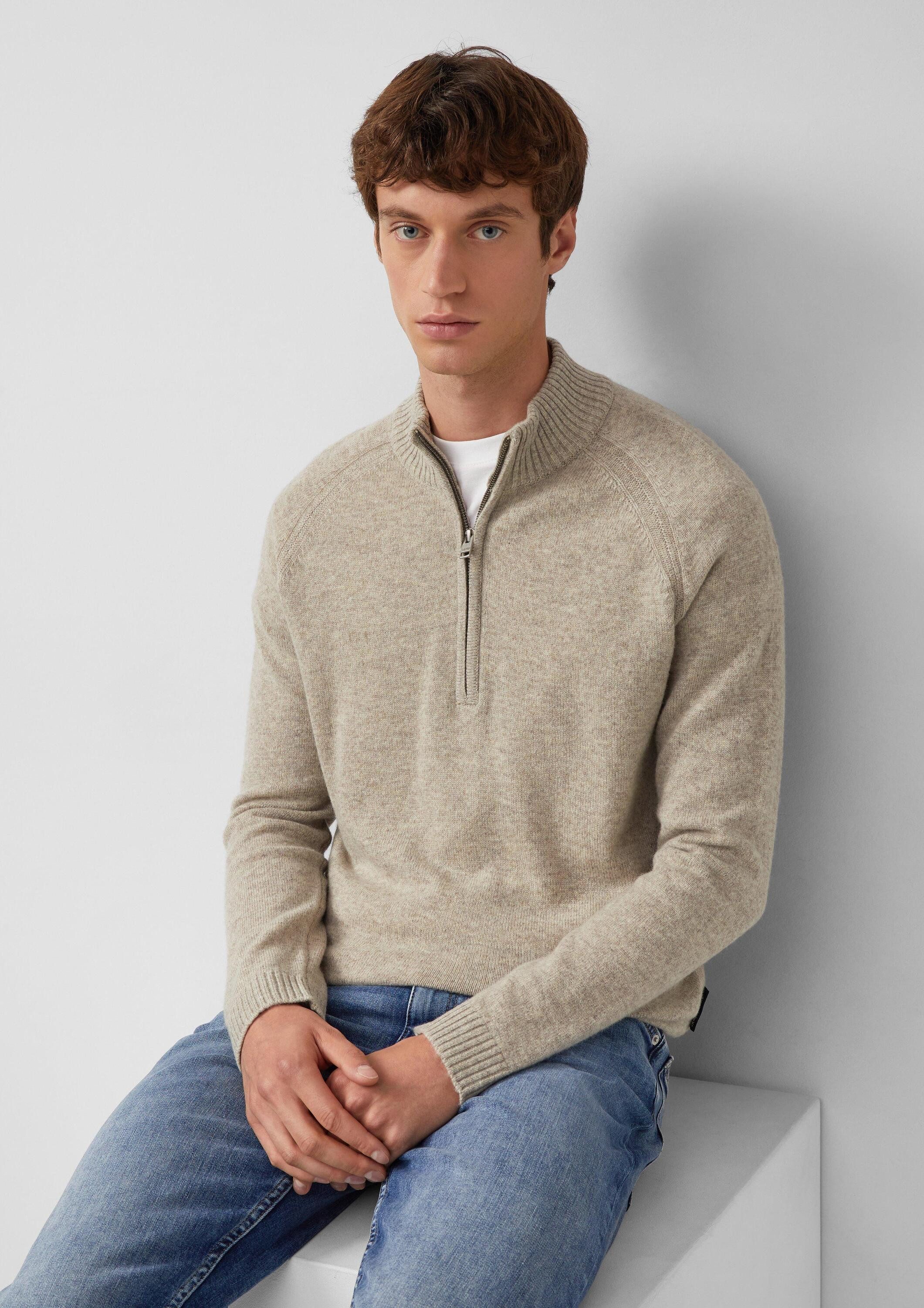 s.Oliver Longpullover Strickpullover Strickpullover aus reiner günstig online kaufen
