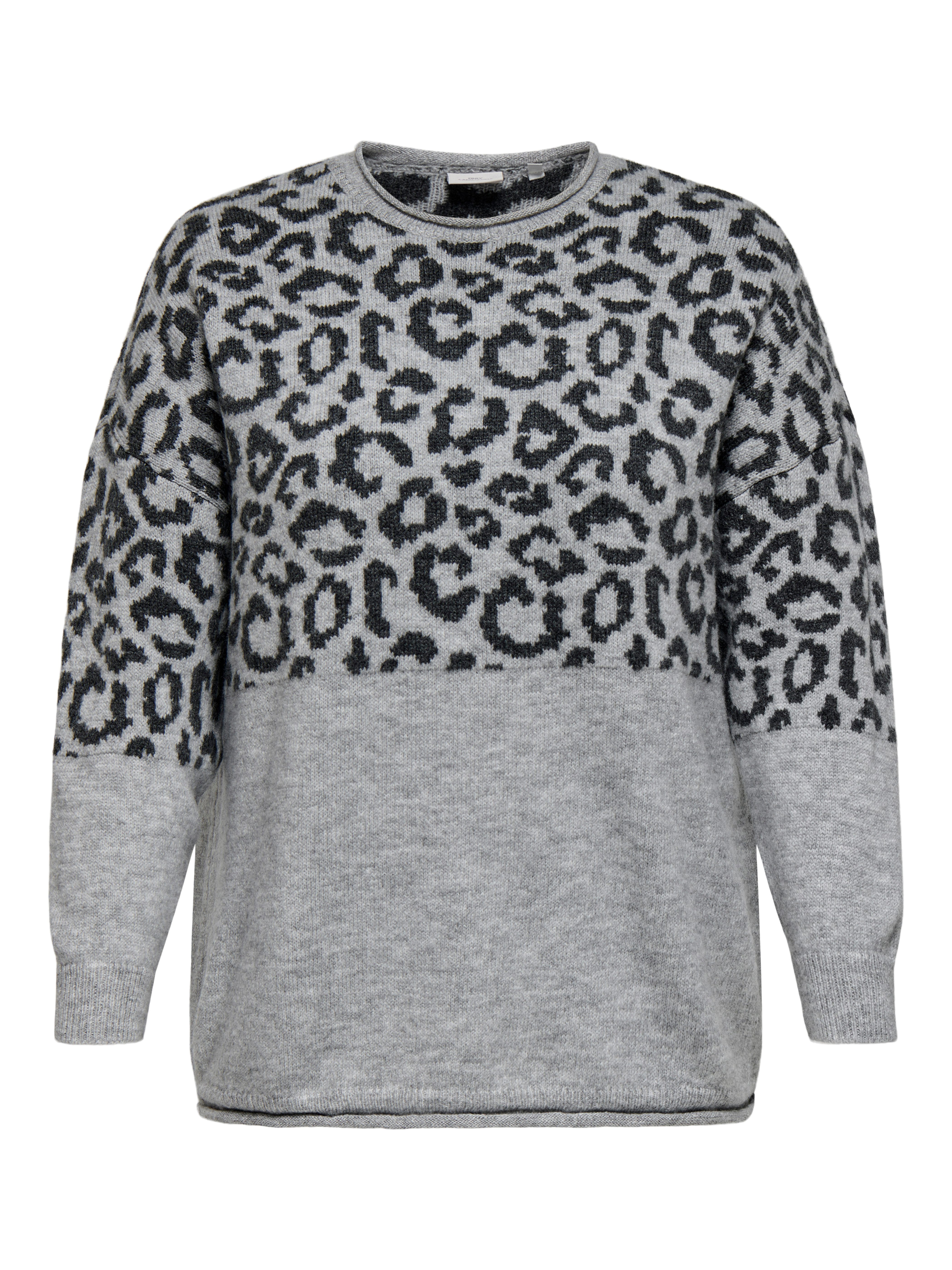 ONLY CARMAKOMA Rundhalspullover CARJADE ZEBRA L/S O-NECK KNT günstig online kaufen