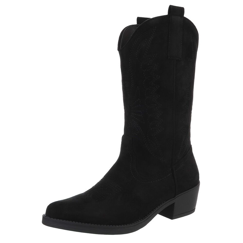 Ital-Design Moderner Western-Stiefel mit Stickerei für günstig online kaufen
