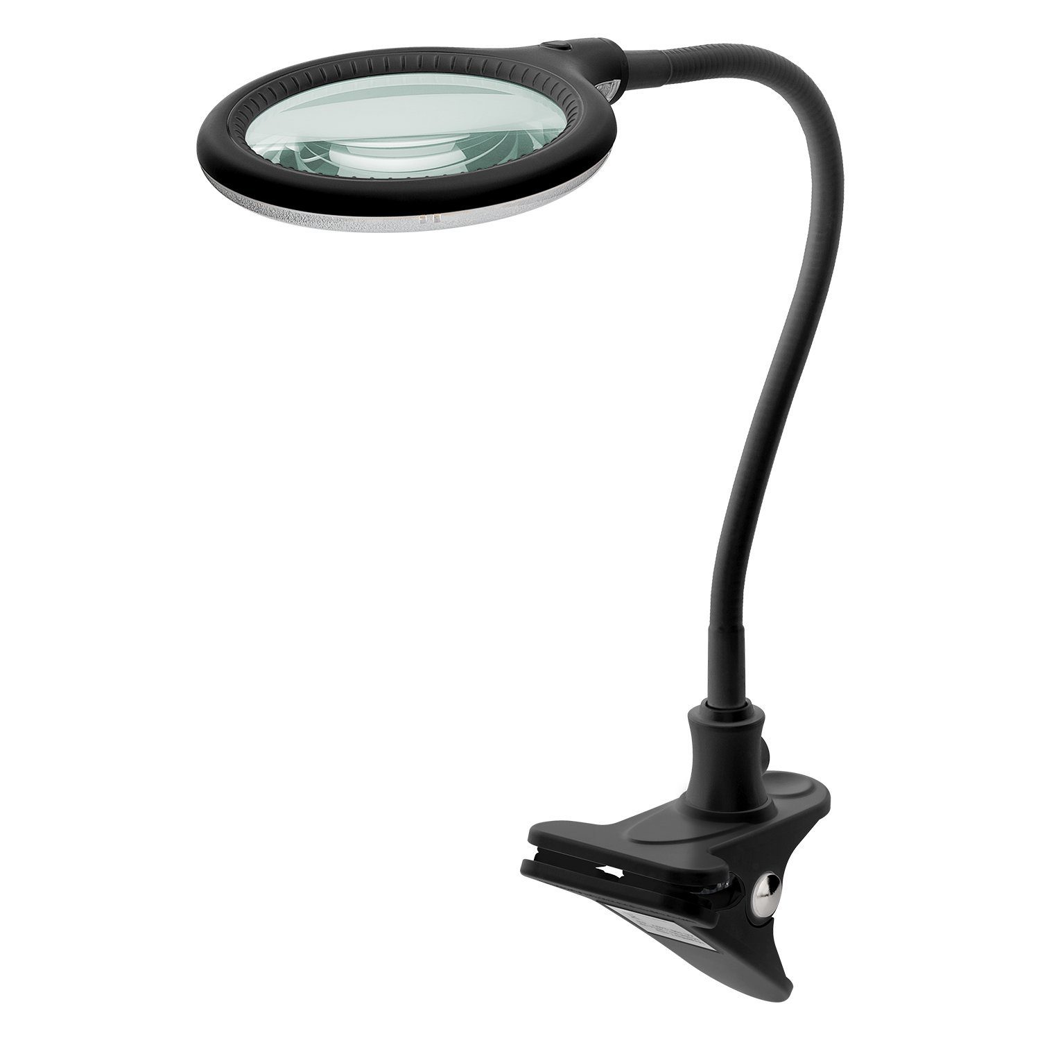 Goobay Lupenlampe 6 W LED-Lupenleuchte mit Klemme, SMD LED, kaltweiß, 6500 K