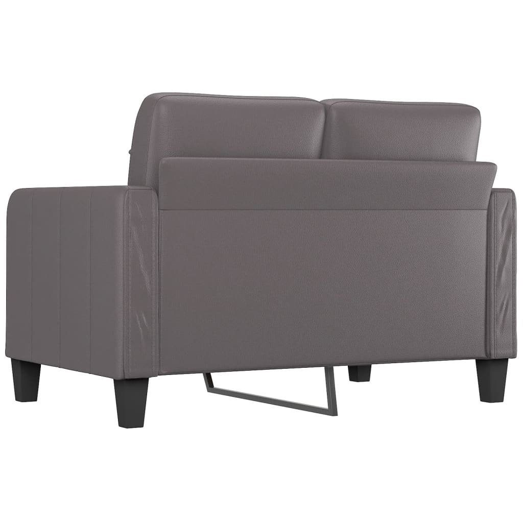 vidaXL Grau 120 2-Sitzer-Sofa Sofa Kunstleder cm