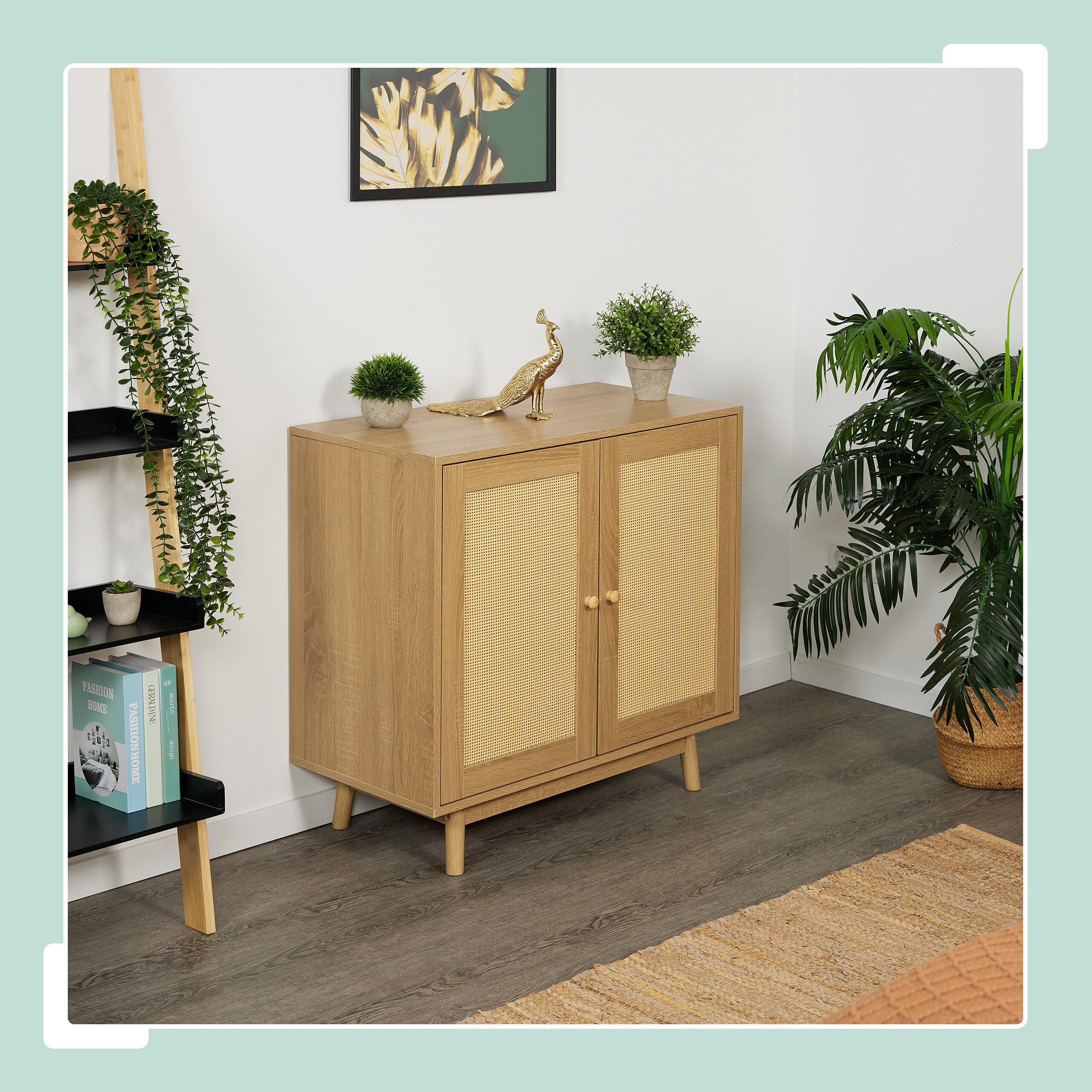 relaxdays Sideboard Rattan Desig günstig online kaufen