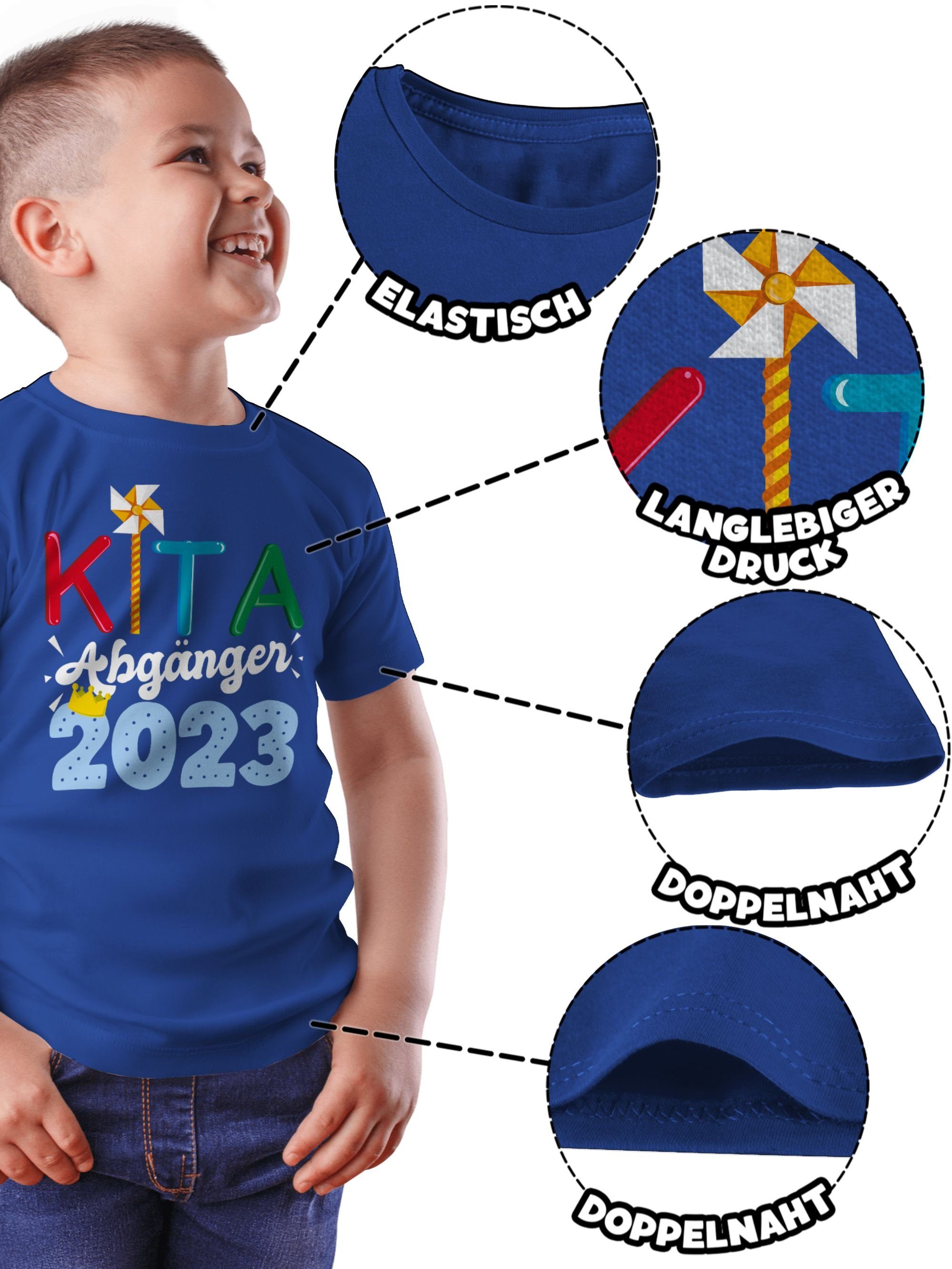 Shirtracer 2023 Geschenke Royalblau 2 T-Shirt Abgänger Kita Junge I Schulanfang Einschulung