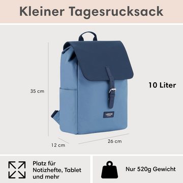 LARKSON Cityrucksack Ida Laptop Rucksack Damen Herren Klein Elegant, Anti Diebstahl Seitentasche, Laptopfach, Wasserabweisend