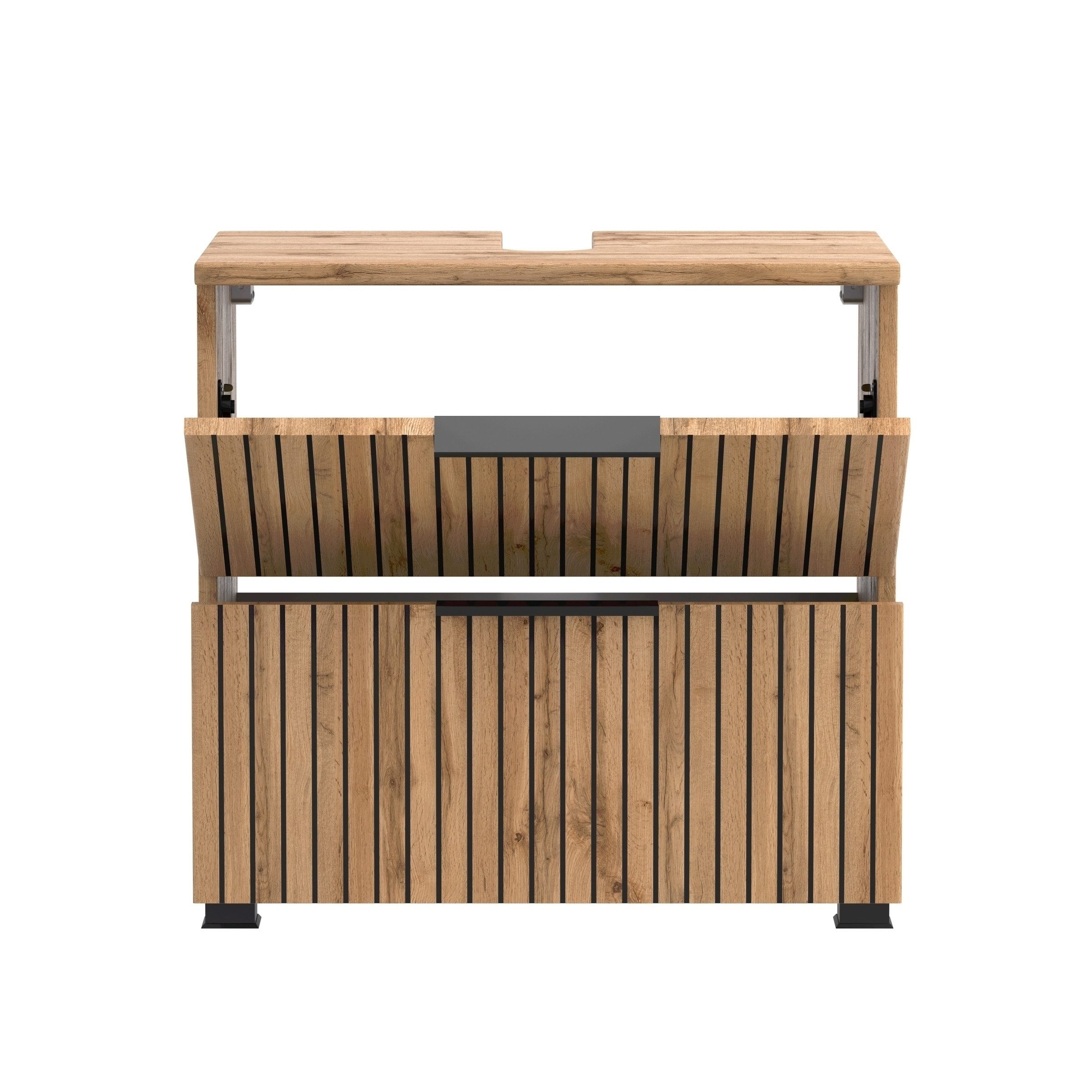 HELD MÖBEL Waschbeckenunterschrank in Wotaneiche-Dekor - 60x54x35cm (BxHxT)