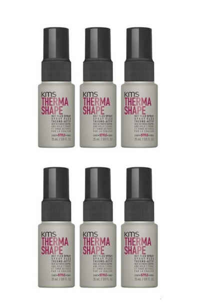 KMS Haarspray Thermashape Hot Flex Spray, Reiseset, 6-tlg., 6x 25ml, mittlerer Halt, Hitzeschutz