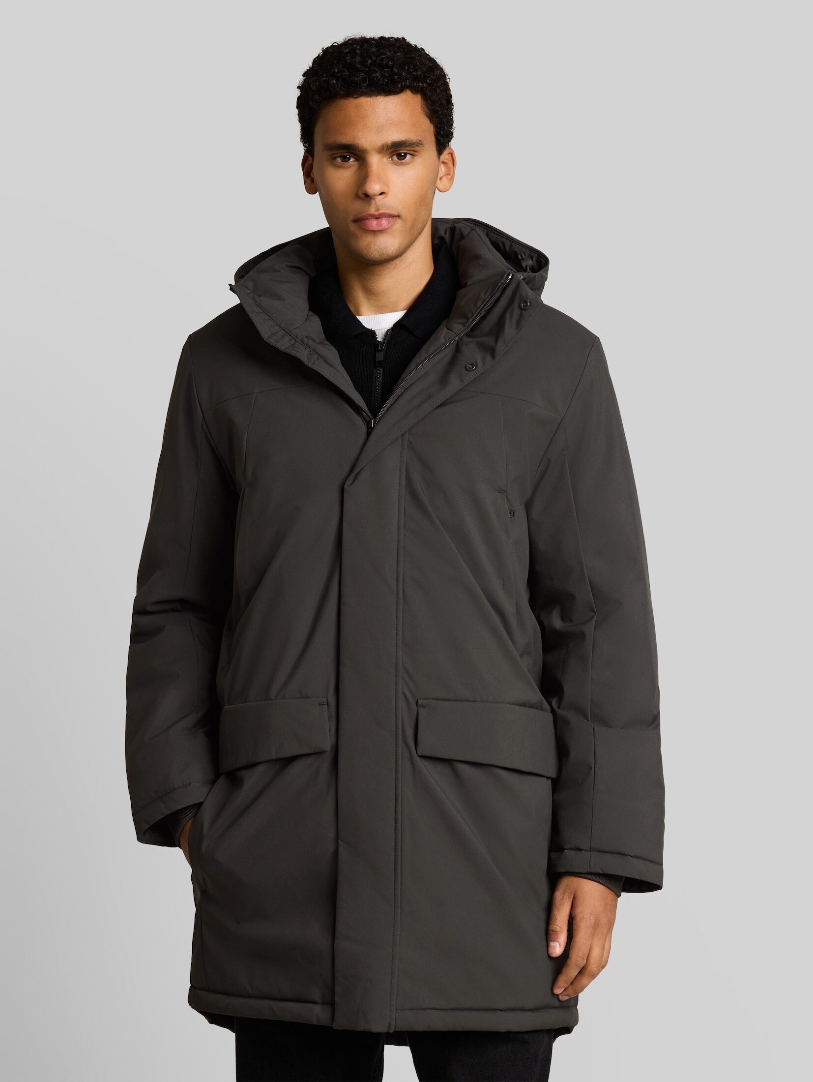 TOM TAILOR Denim Wintermantel Jacken Relaxed Fit Parka mit abnehmbarer Kapuze