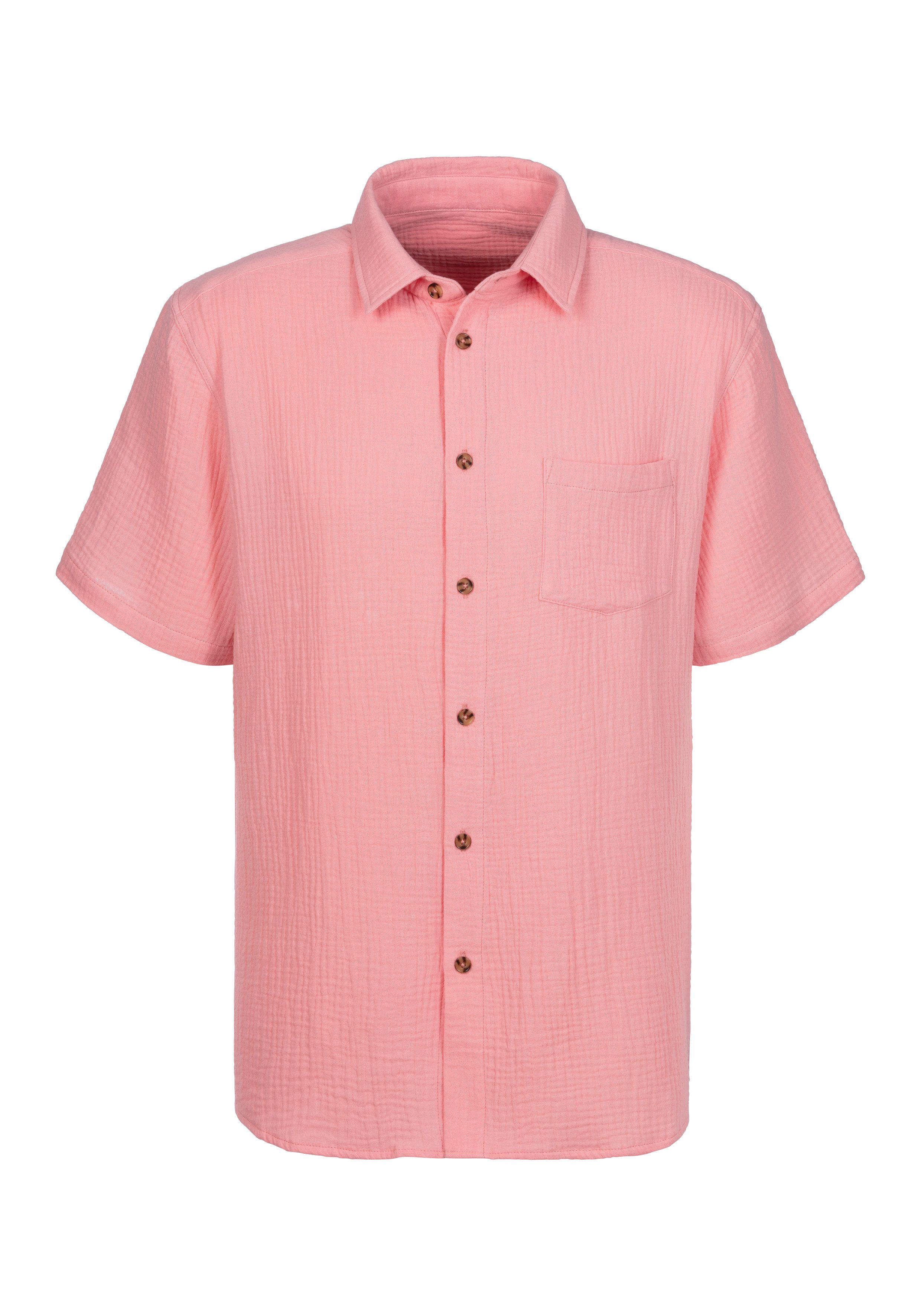 Beachtime Kurzarmhemd Regular fit Kurzarm, Freizeithemd aus Musselin-Ware. € 34,99