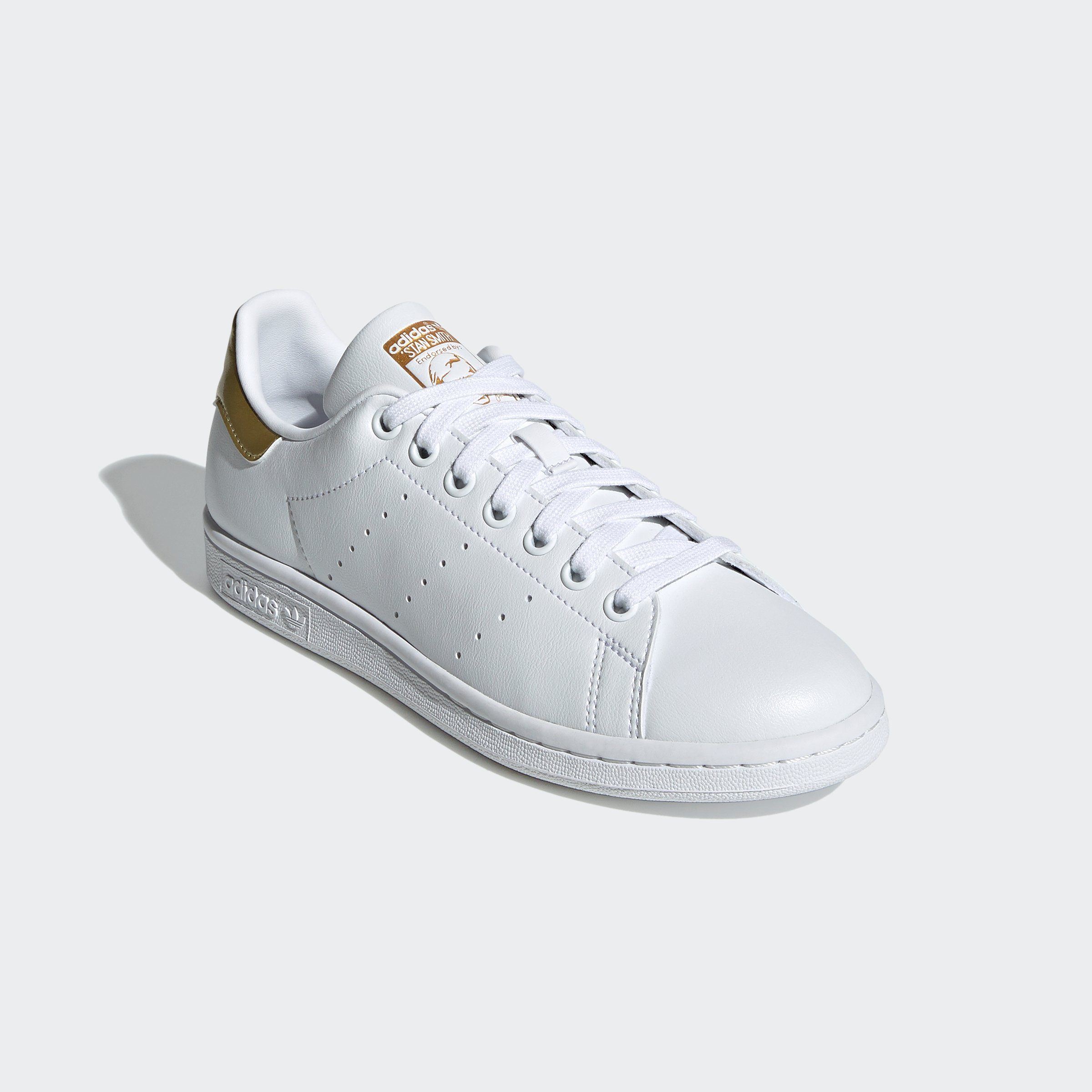 adidas Originals STAN SMITH Sneaker Cloud White / Cloud White / Gold Metallic