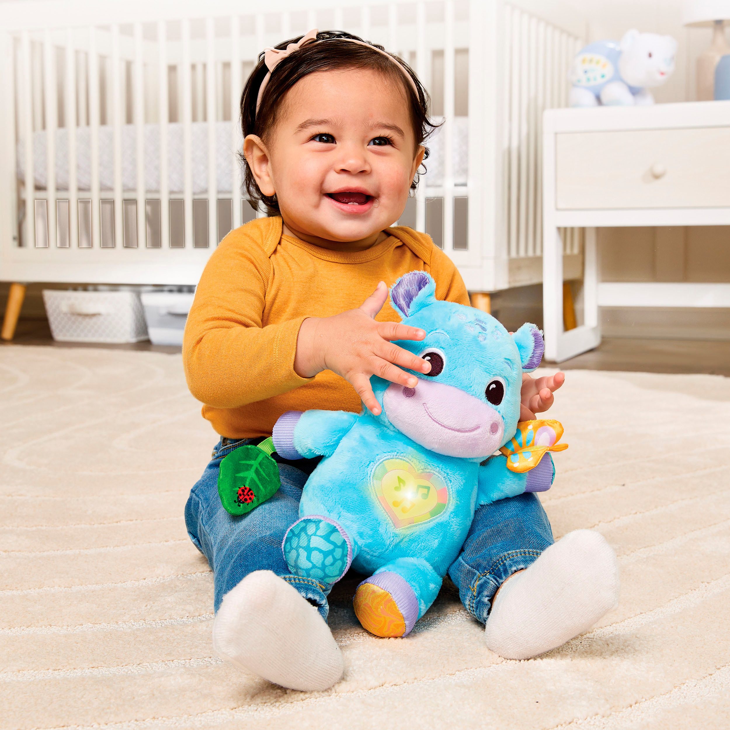 Vtech® Plüschfigur Vtech Baby Flauschiges Flusspferd, mit Licht und Sound günstig online kaufen