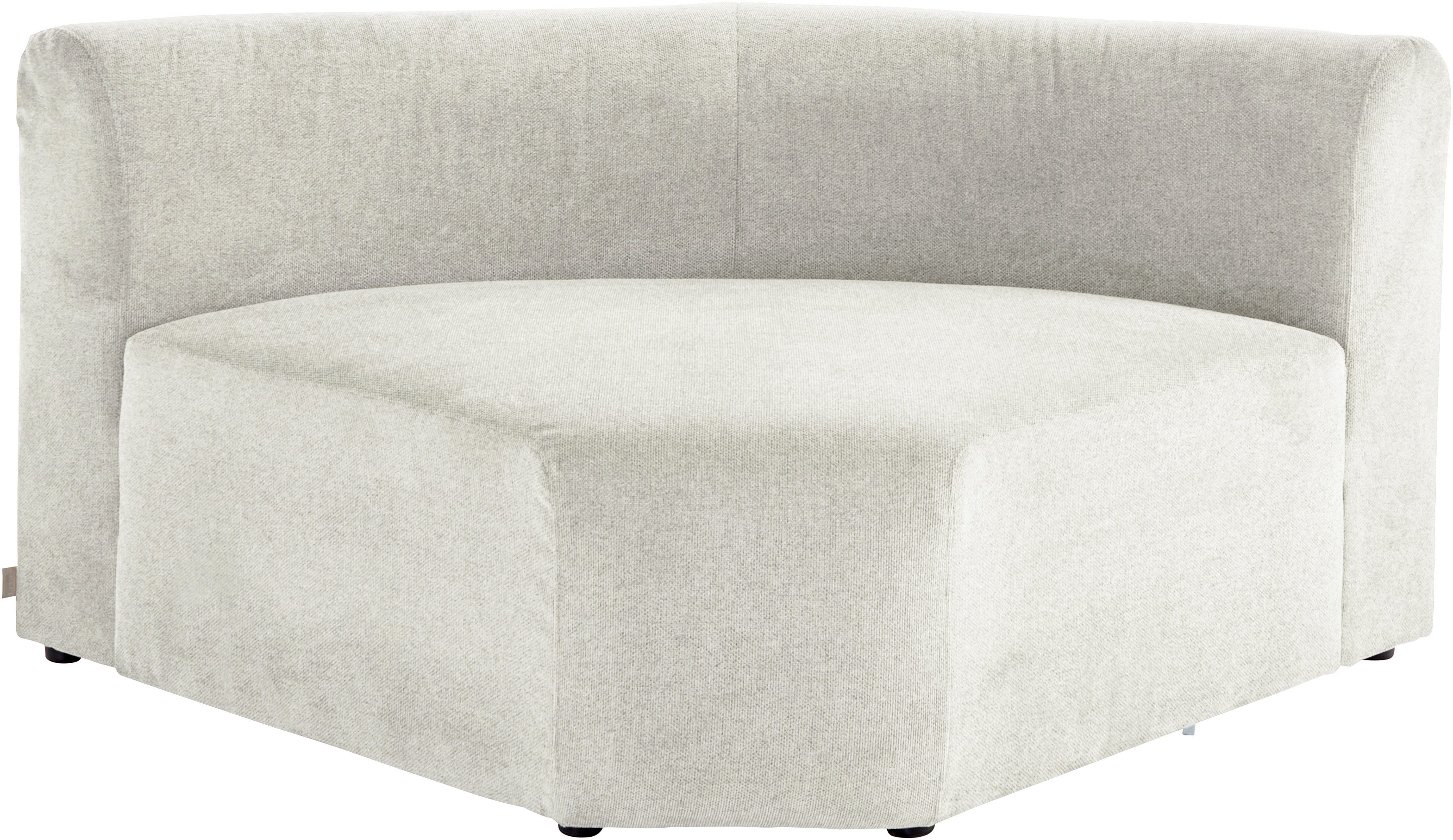 LeGer Home by Lena Gercke Sofa-Eckelement LYZA mit gerundeter Rückenlehne, Maße B/T/H: 122/104/74 cm, als Modul oder separat verwendbar, für individuelle Zusammenstellung