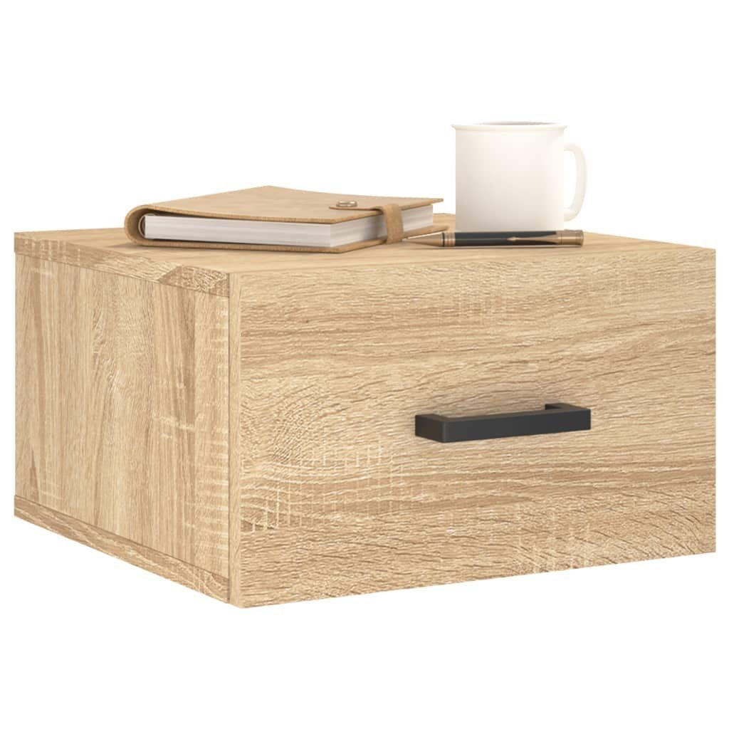 cm Sonoma-Eiche Sonoma (1-St) vidaXL 35x35x20 Eiche Fächerschrank Wand-Nachttisch