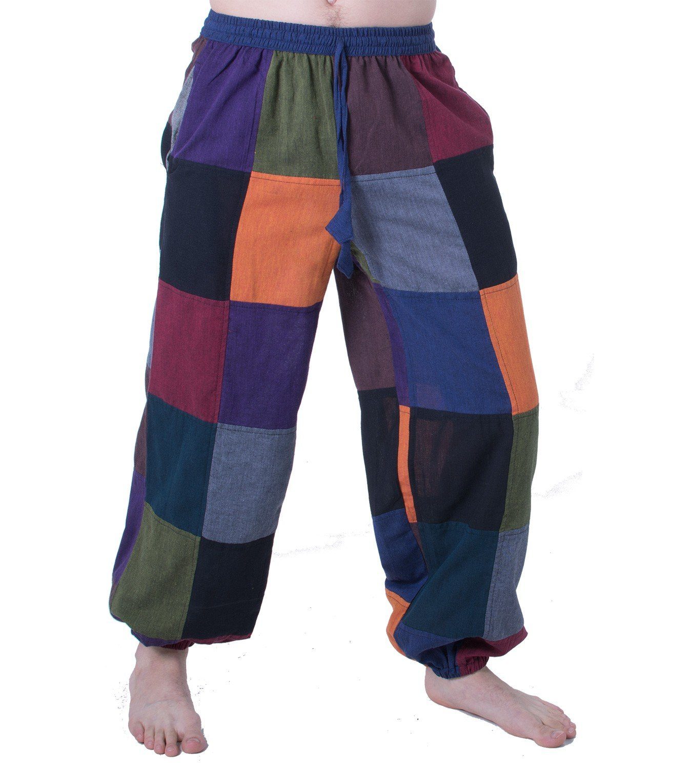 MAGIE UND Unisex Patchwork Yogahose Hose Bunte Boho KUNST Nachhaltig Hippiehose Freizeit