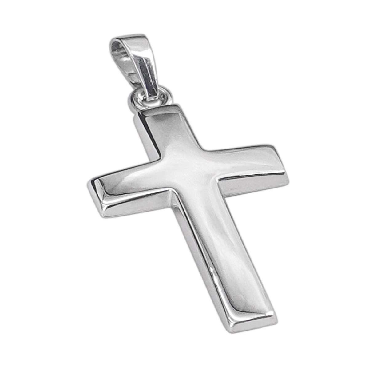 trendor Kreuzanhänger Kreuz- 25 mm Weißgold günstig online kaufen