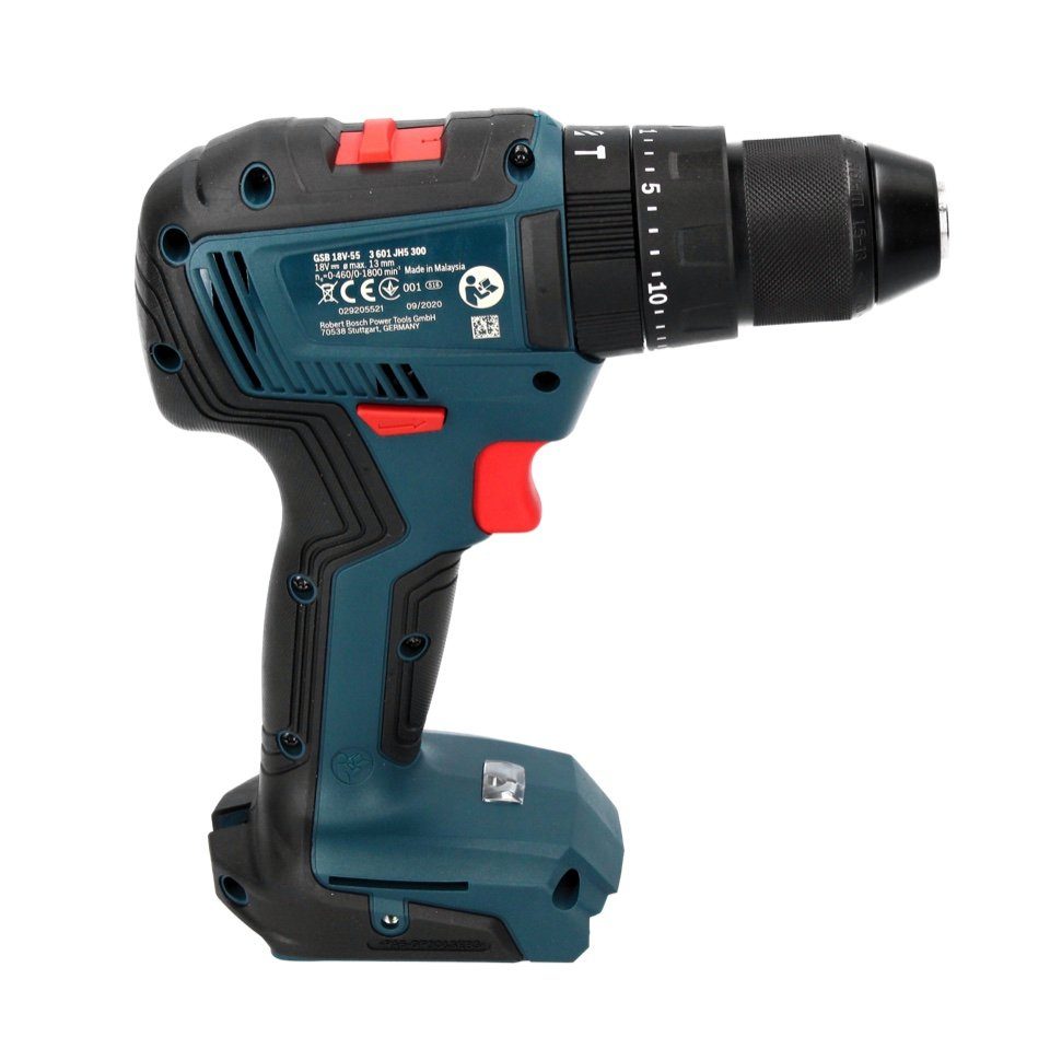 Bosch Professional Akku-Schlagbohrschrauber GSB 18V-55 Professional Akku Schlagbohrschrauber 18 V 55 Nm Brushless