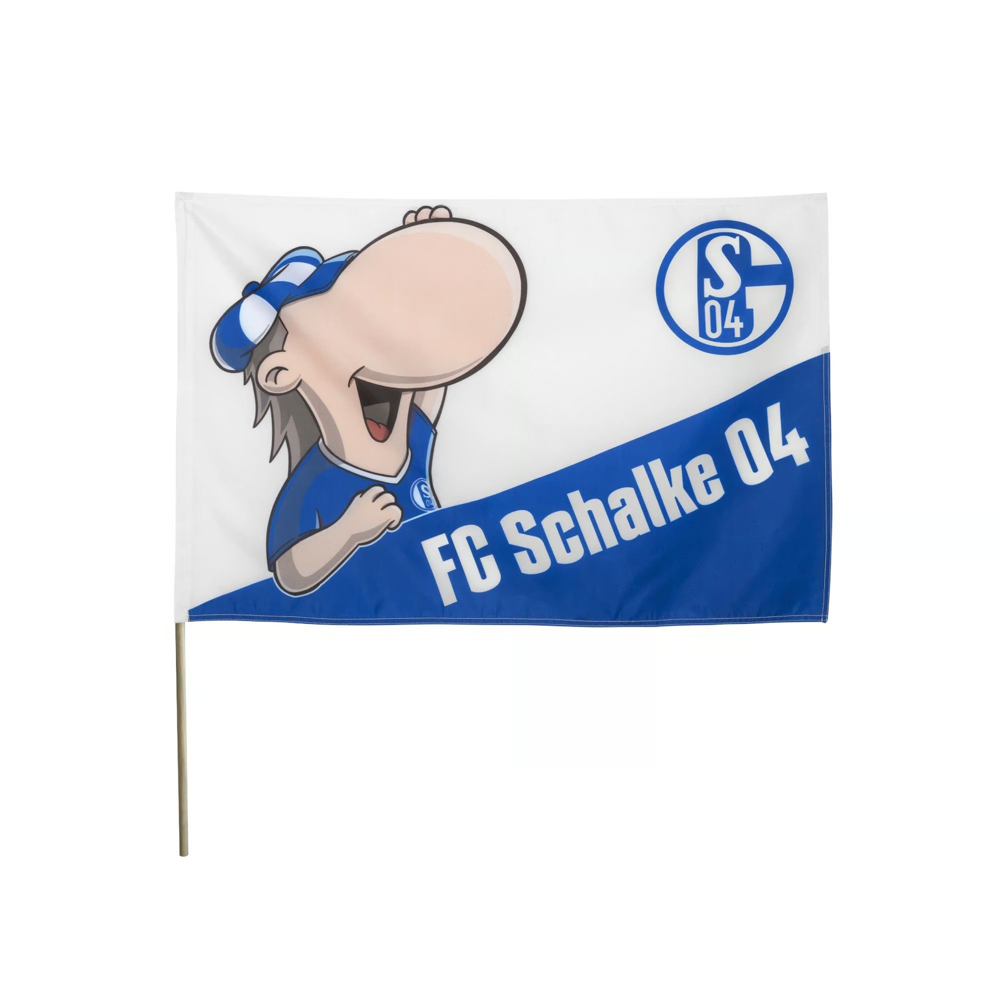 FC Schalke 04 Fahne Schwenkfahne Erwin Kids 60x90cm (1-St)