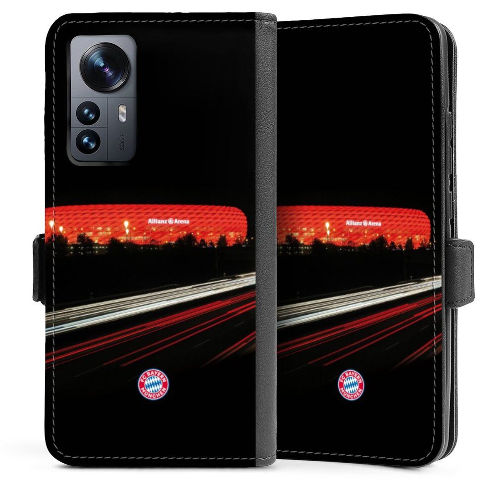 DeinDesign Handyhülle FC Bayern München FCB Stadion FC Bayern München Allianz Arena, Xiaomi 12 5G Hülle Handy Flip Case Wallet Cover Handytasche Leder