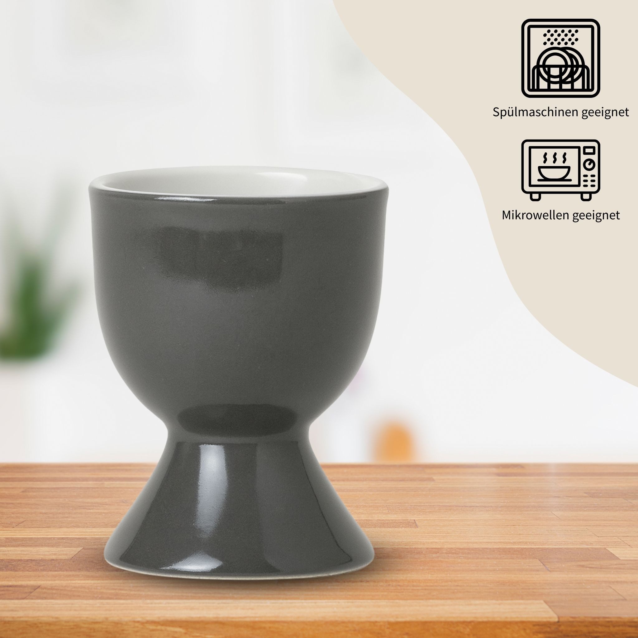 matches21 HOME & HOBBY Eierbecher, (4-tlg), Spülmaschinenfeste Eierhalter für Frühstückstisch