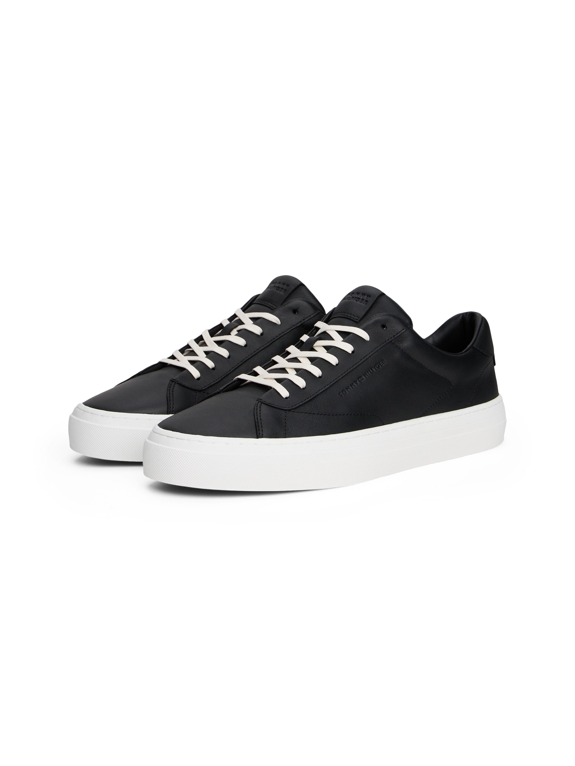 Tommy Hilfiger PREMIUM DRESS CUPSOLE LTH Sneaker, Freizeitschuh, Halbschuh, günstig online kaufen