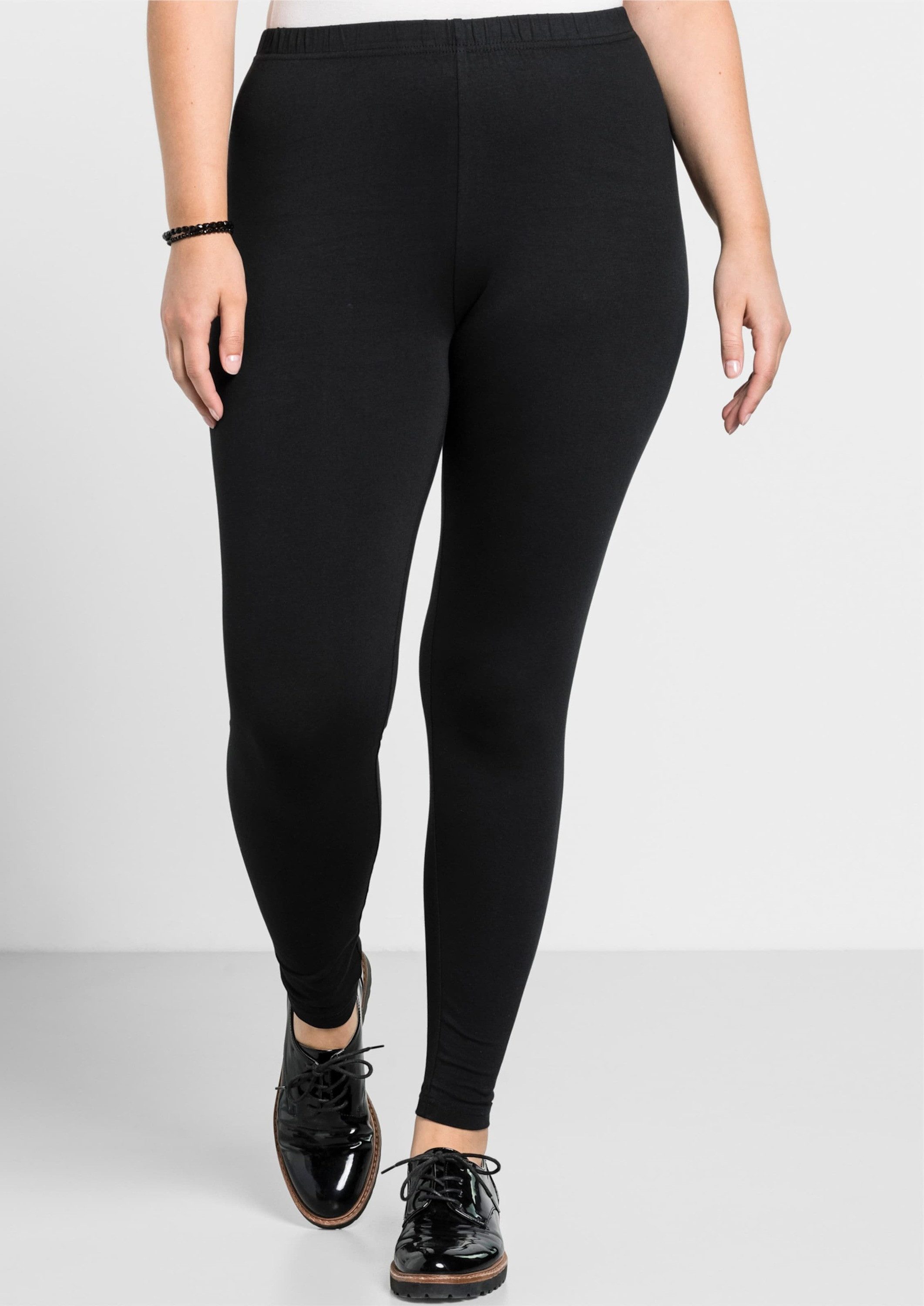 Sheego Jerseyhose Leggings normal aus hautfreundlichem Baumwoll-Mix – Bild 4 von 5