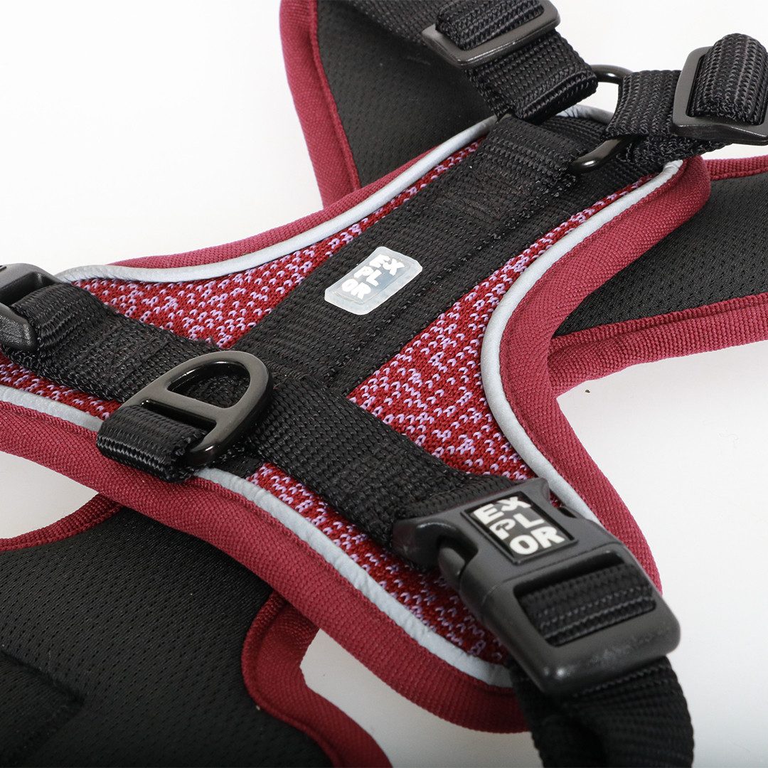 DUVO+ Hunde-Geschirr Duvoplus EXPLOR Ultimate Fit No-Pull-Geschirr - plum purple Maße: XS