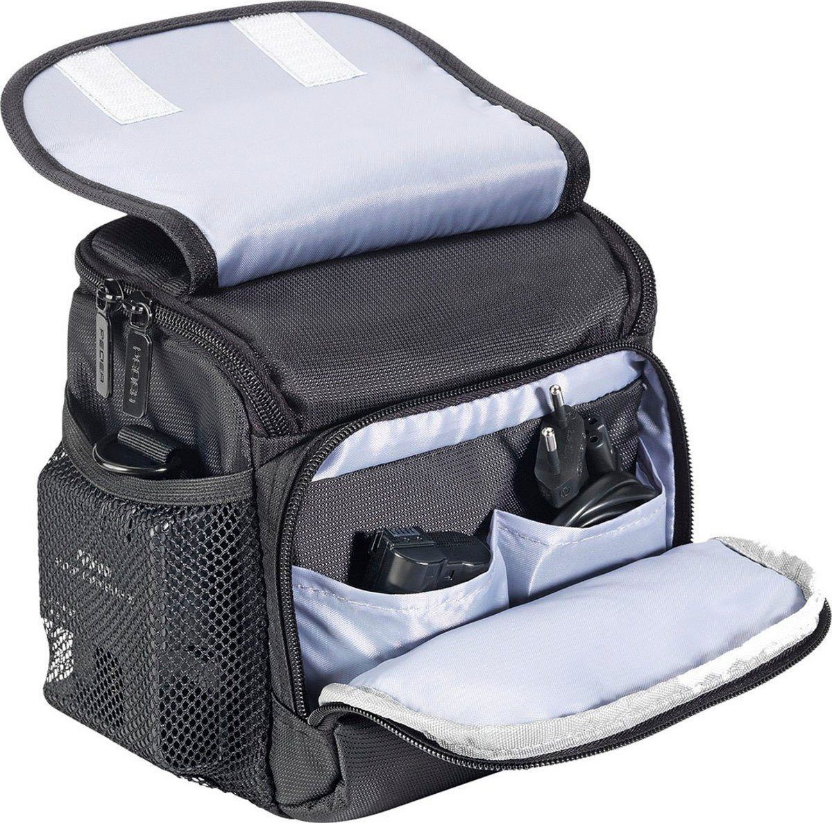 PEDEA Kameratasche ESSEX (Größe M), für Spiegelreflexkameras, mit  wasserdichtem Regenschutz und Tragegurt