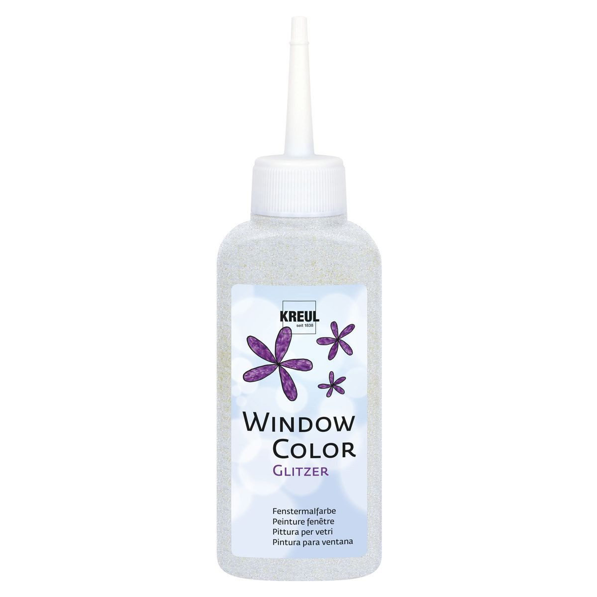 Wasserfarbe KREUL Window Color silber 80ml Flasche