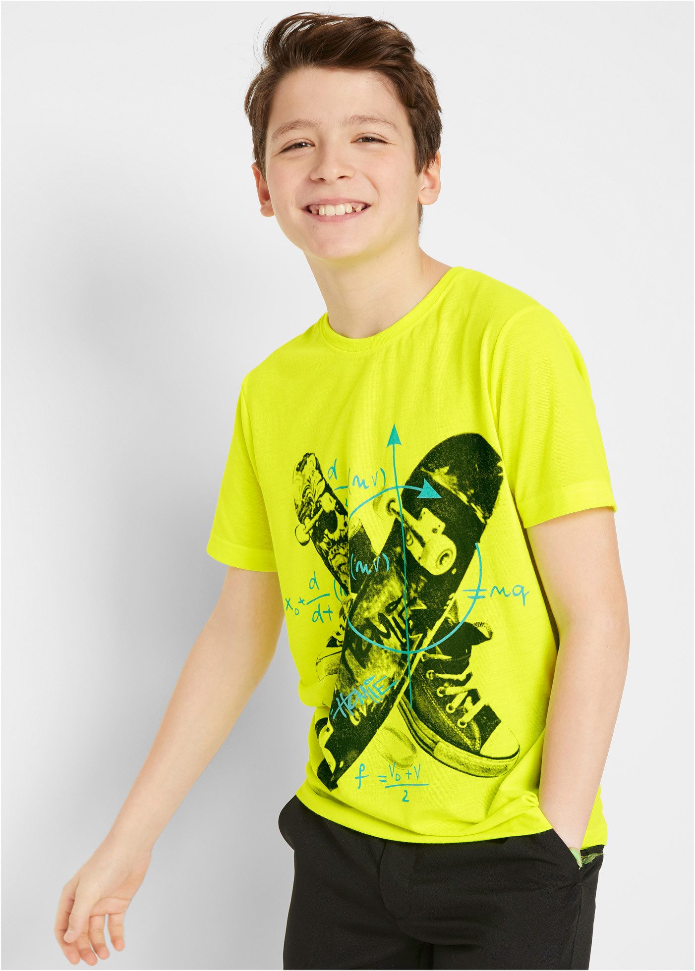 bonprix T-Shirt Regular Fit, Kurzarm, Rundhalsausschnitt, mit Frontdruck