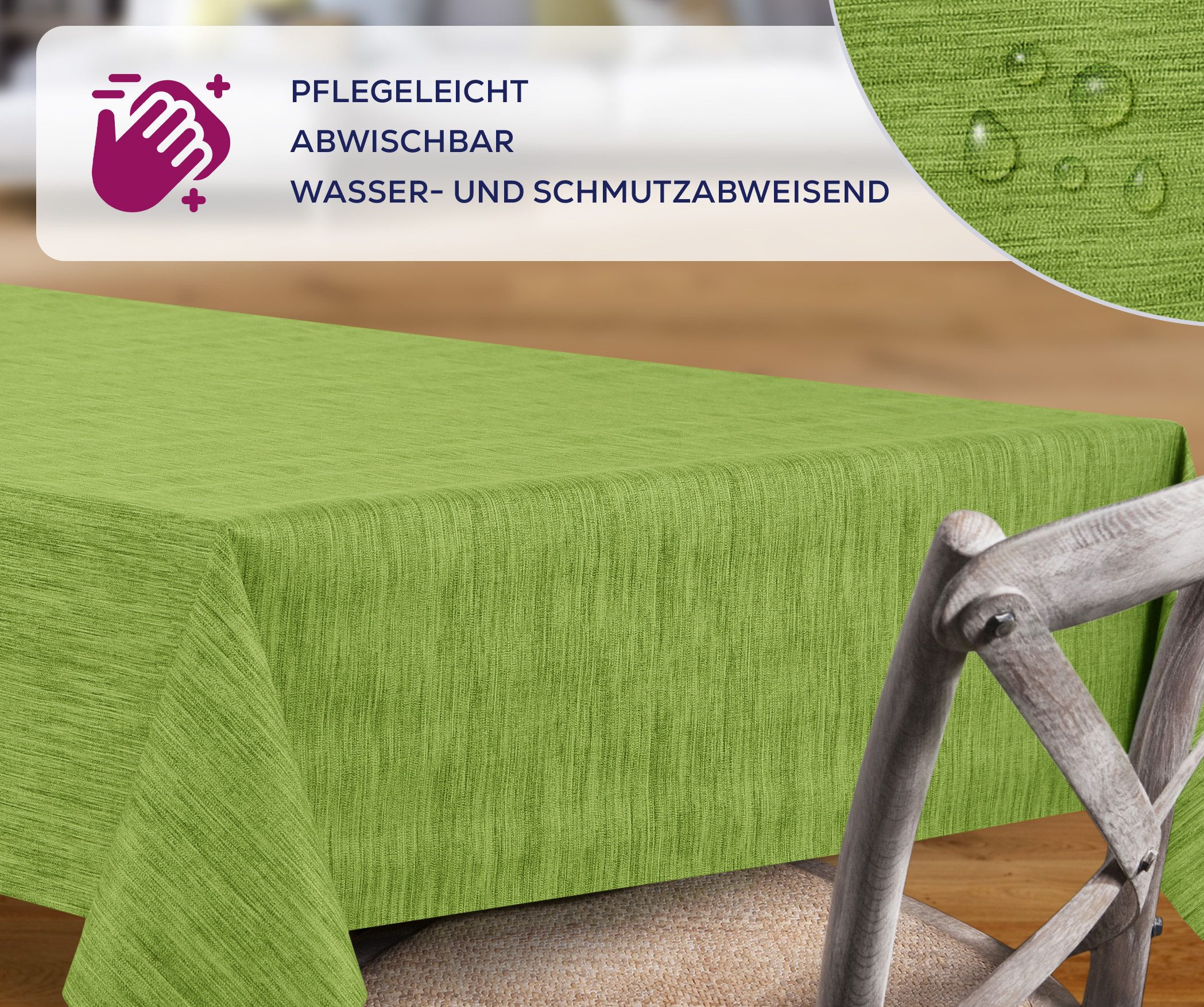 Beautex Tischdecke Wachstuchtischdecke rund oval eckig, Georginias Wachstuc günstig online kaufen