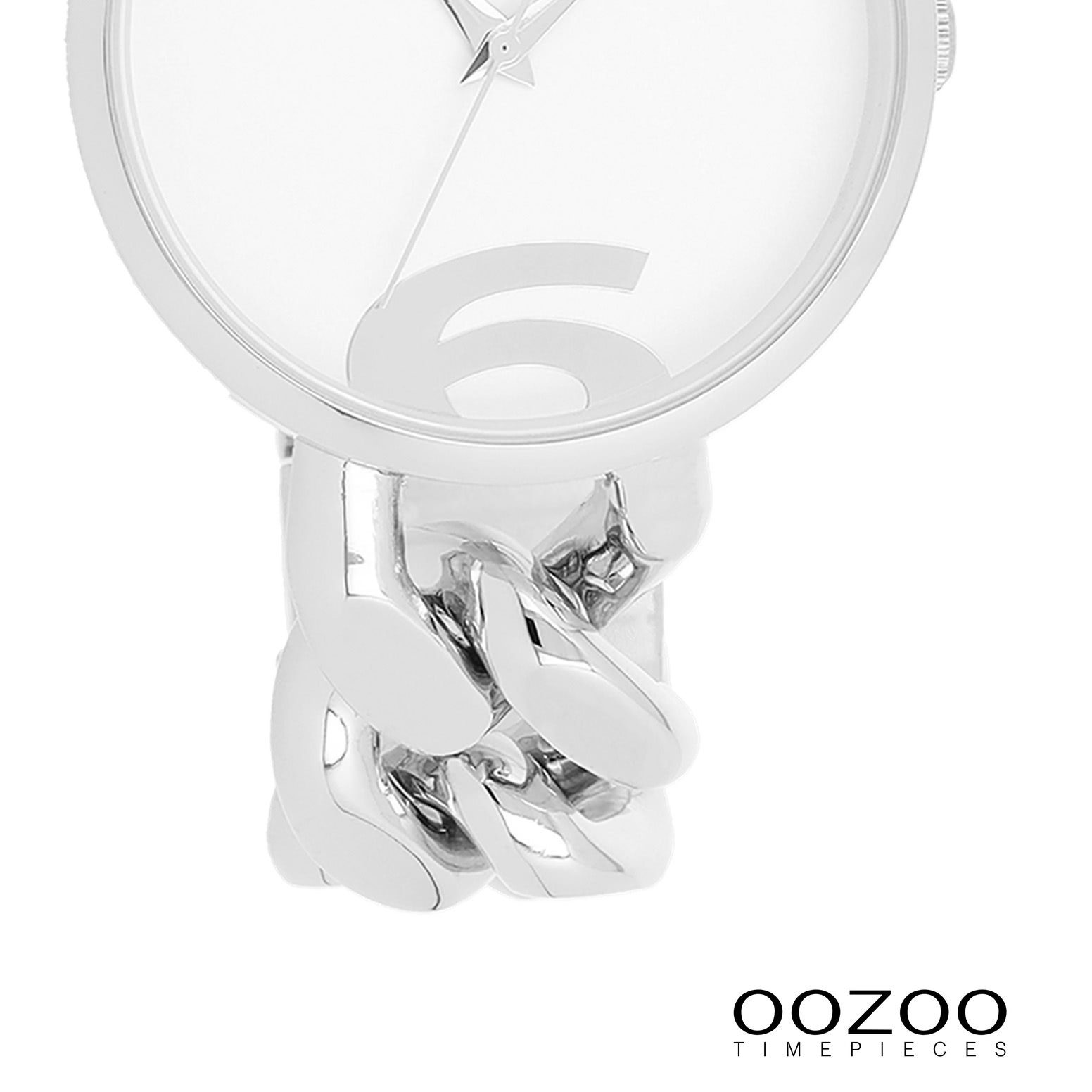 Oozoo Timepieces Metallarmband, Quarzuhr Analog, Fashion-Style rund, OOZOO Damenuhr Armbanduhr (ca. 40mm) groß Damen