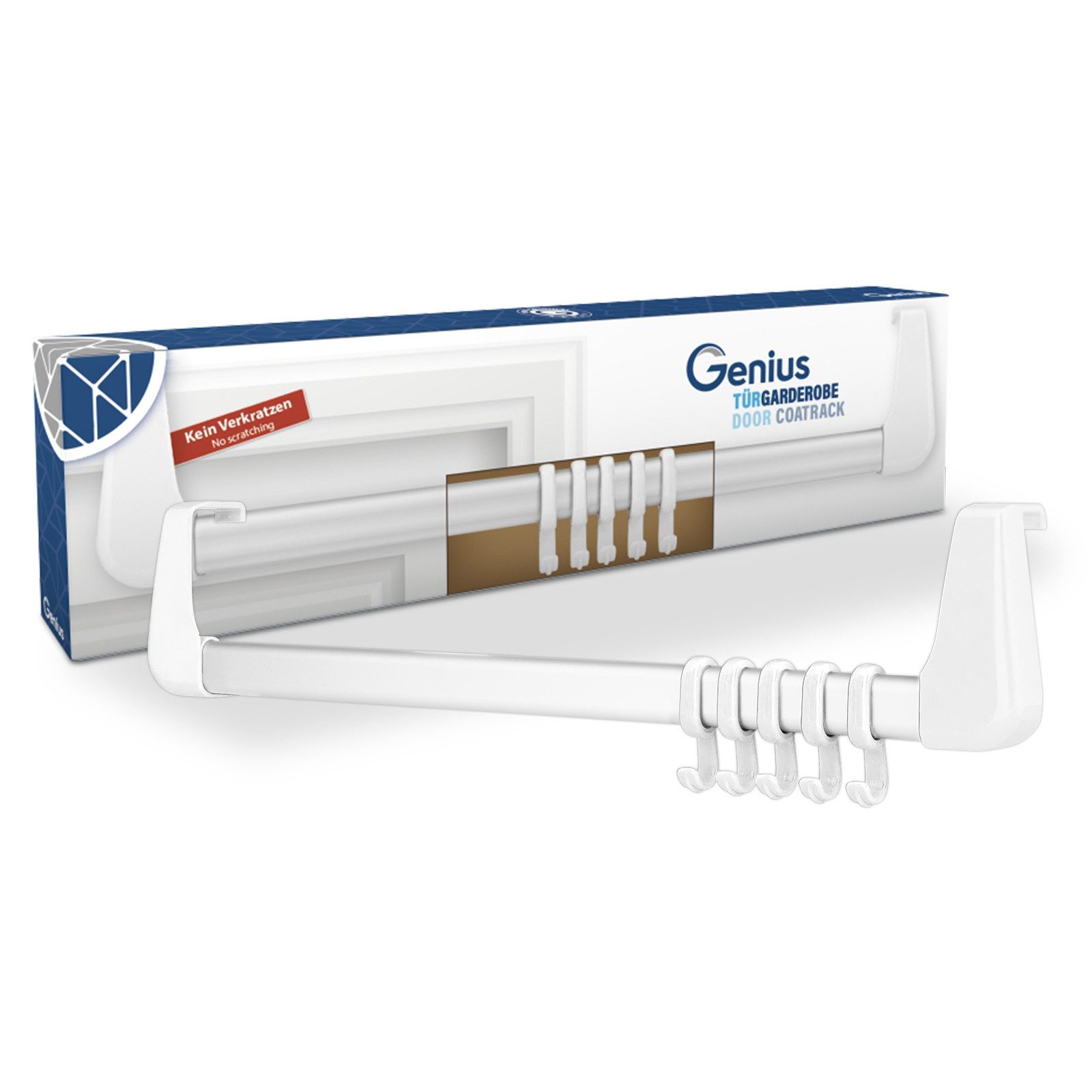 Genius Garderobenhalter Türgarderobe Türhakenleiste Hakenleiste zum günstig online kaufen