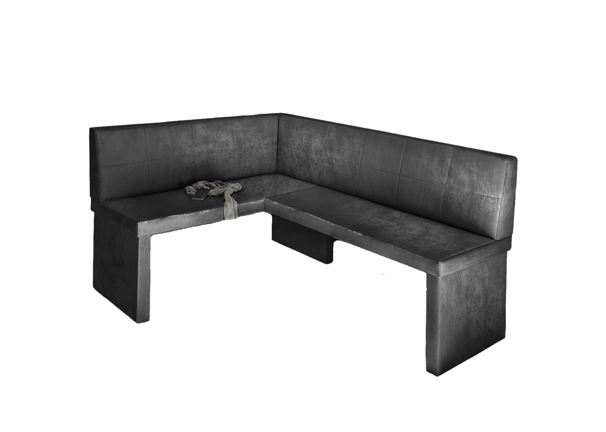 Fun Möbel Eckbank Sitzbank Eckbank „Robin XL" in Kunstleder Madryt Größe 196 x 142cm