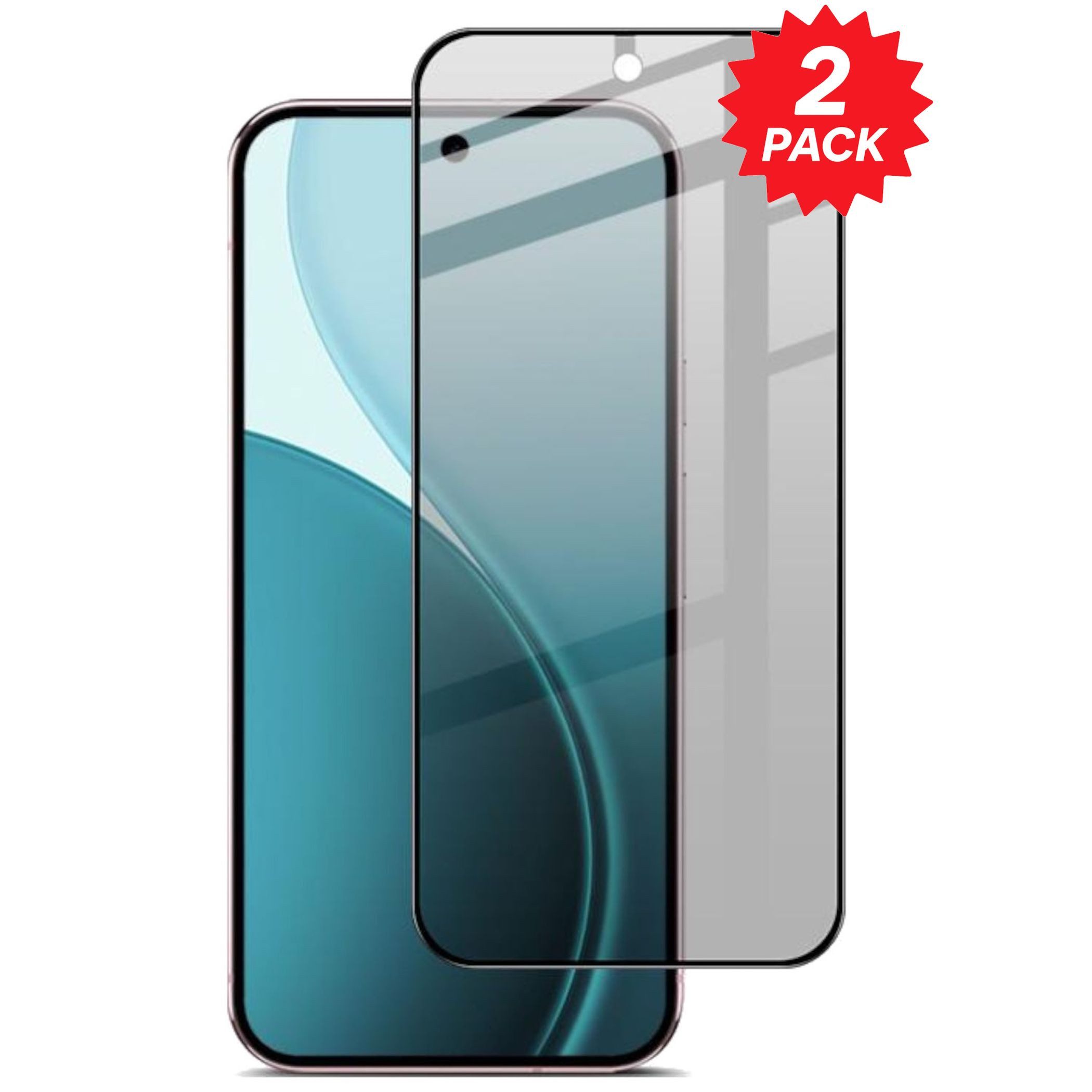 Wigento Displayschutzglas Privacy 2x für Google Pixel 11 / 11 Pro Display 9H Glas Blickschutz für Google Pixel 11 / 11 Pro, Spar Set Privacy Display Schutz Glas